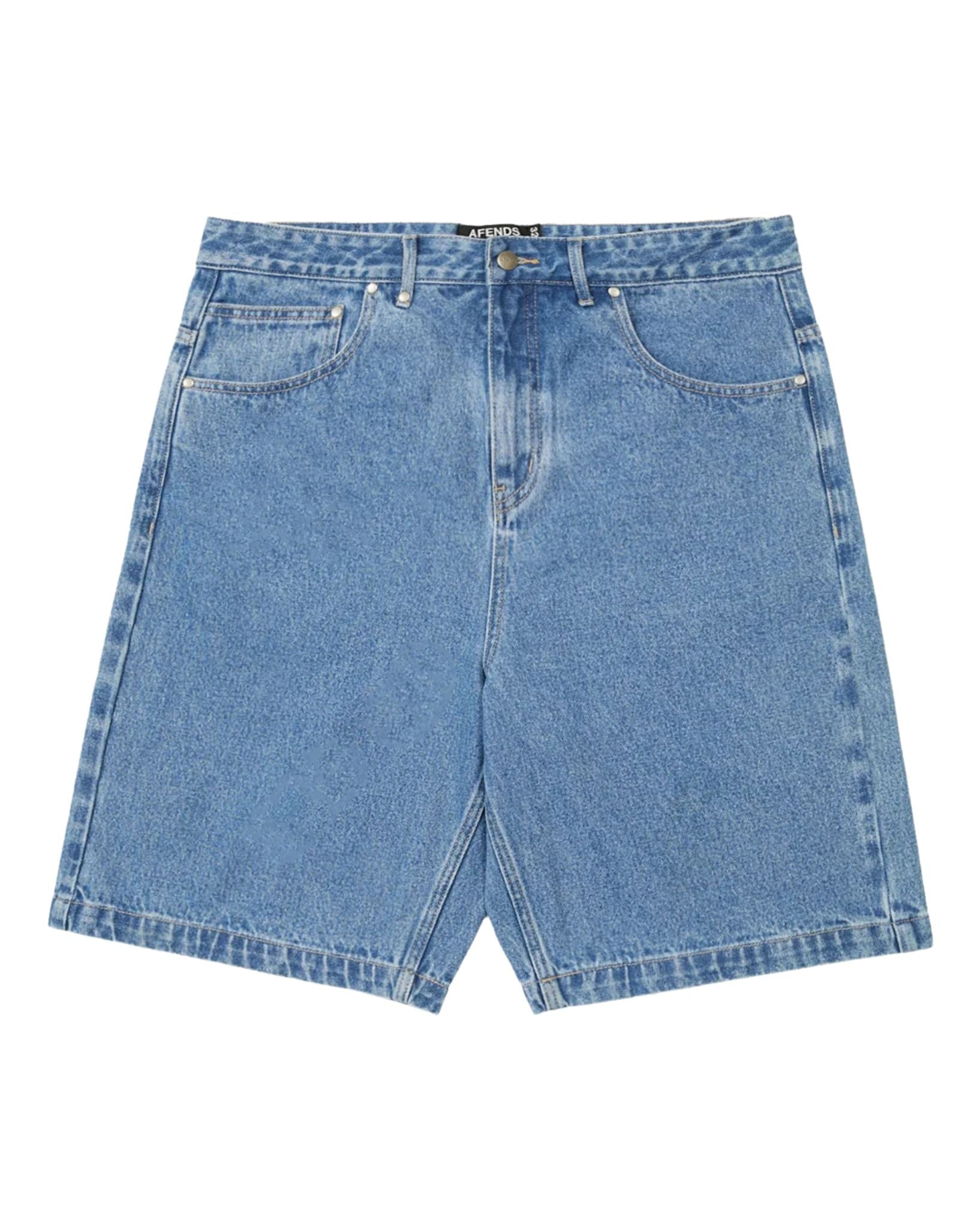 Afends Lil C  Denim Baggy Fit Short 22 Inch