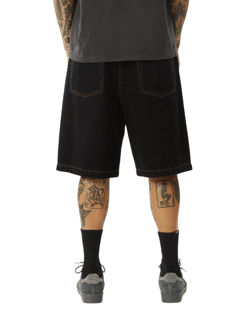 Afends Lil C - Denim Baggy Shorts 22"