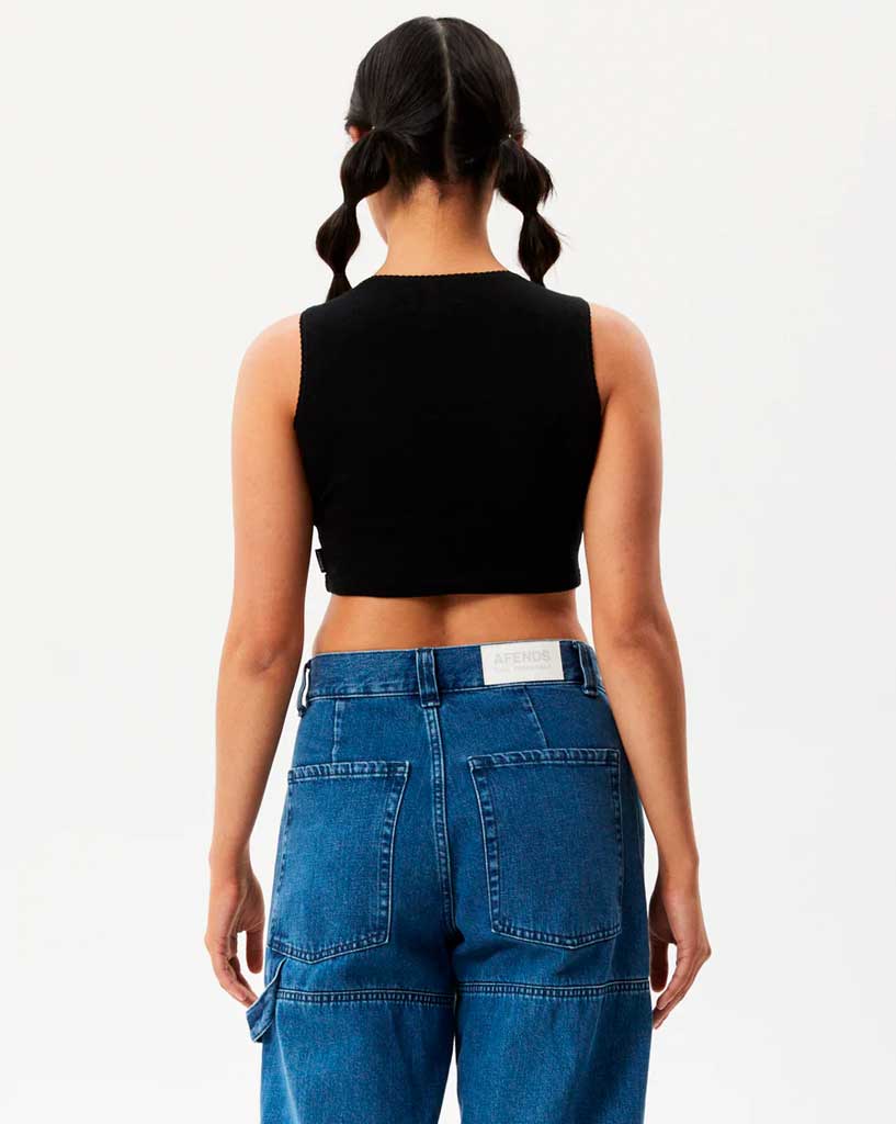 Afends Lilah - Pointelle Cropped Tank