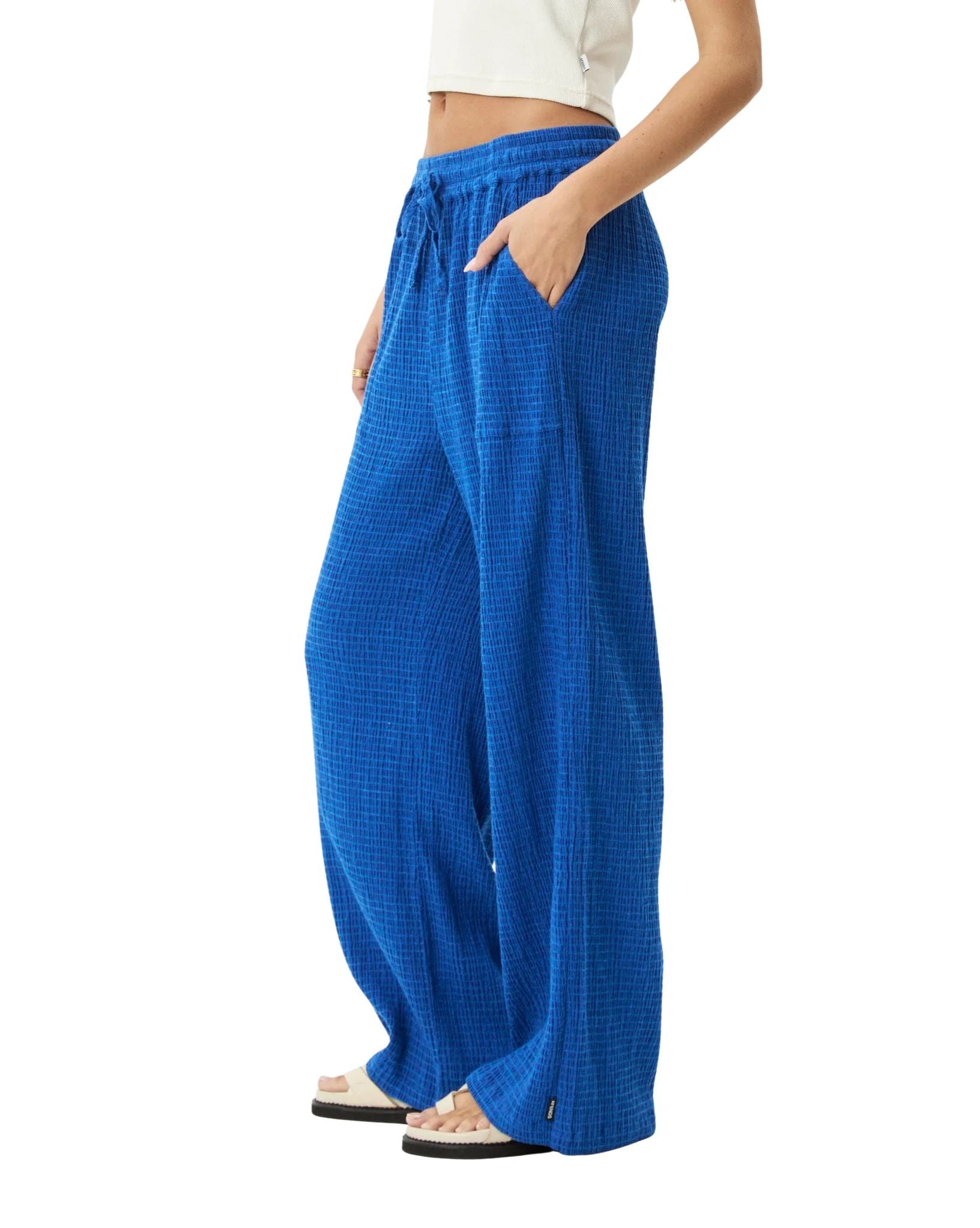 Afends Marina - Hemp Seersucker Pant