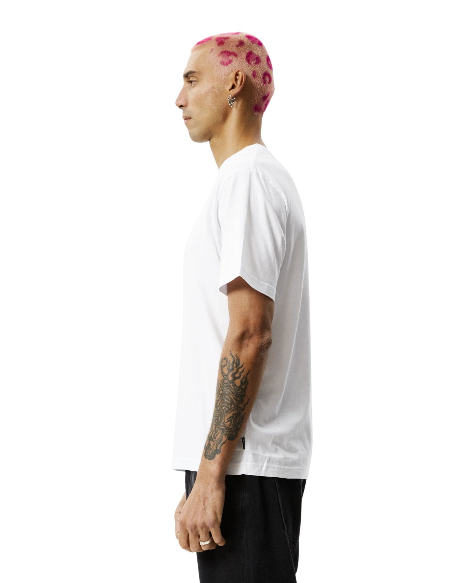 Afends Mens Calico Recycled Retro Logo T-Shirt