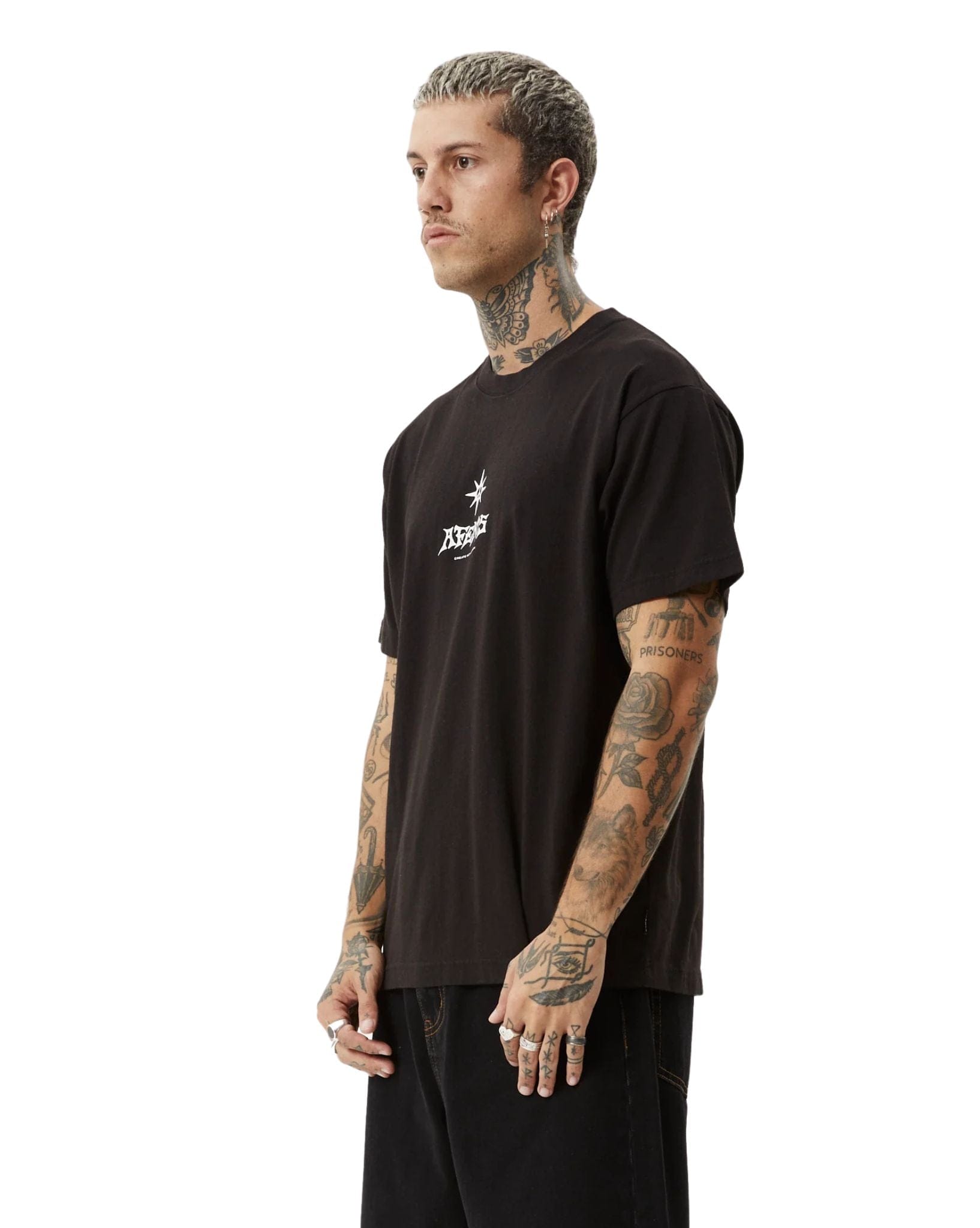 Afends Mens Peace Out Boxy Fit Tee