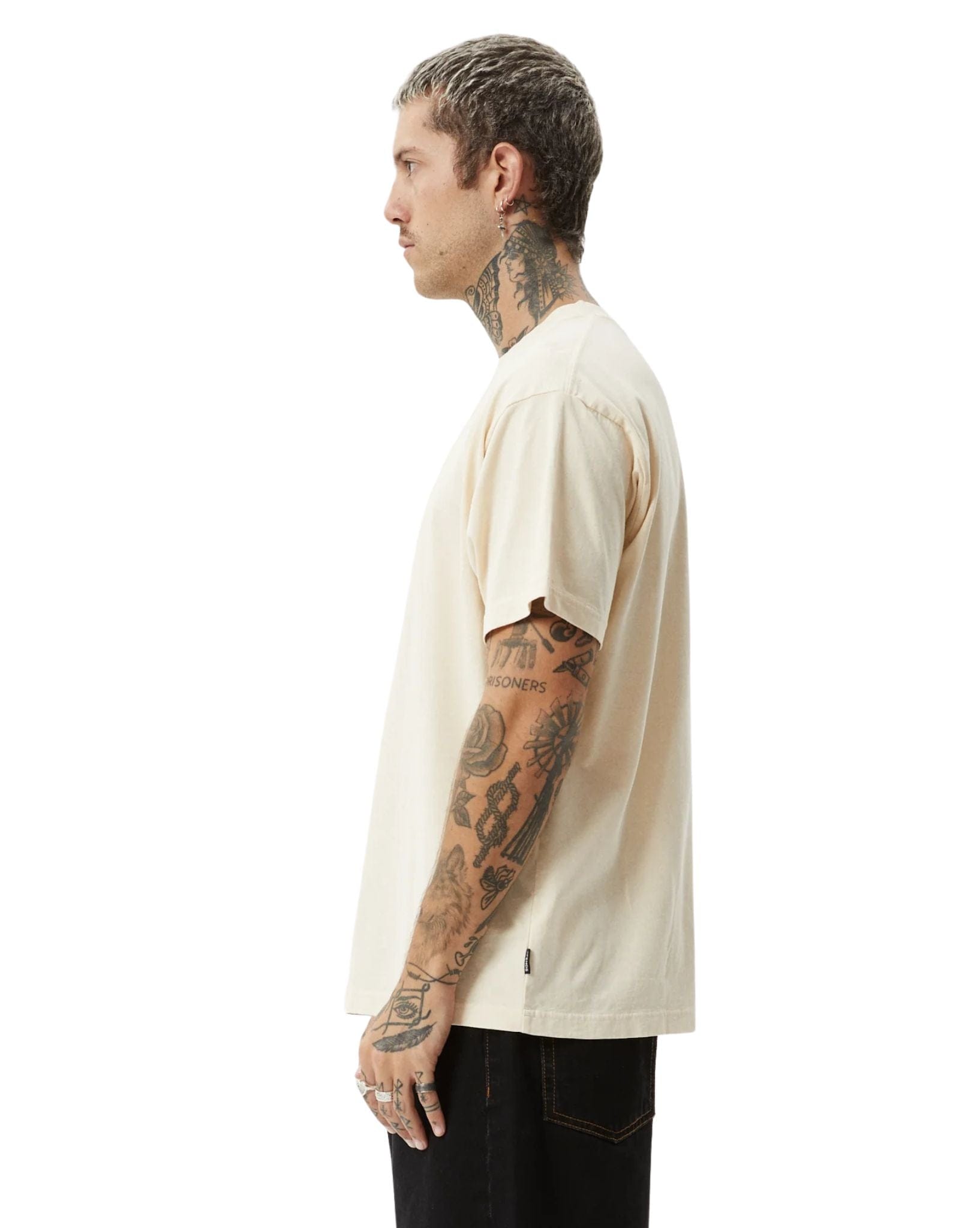 Afends Mens Peace Out Boxy Fit Tee