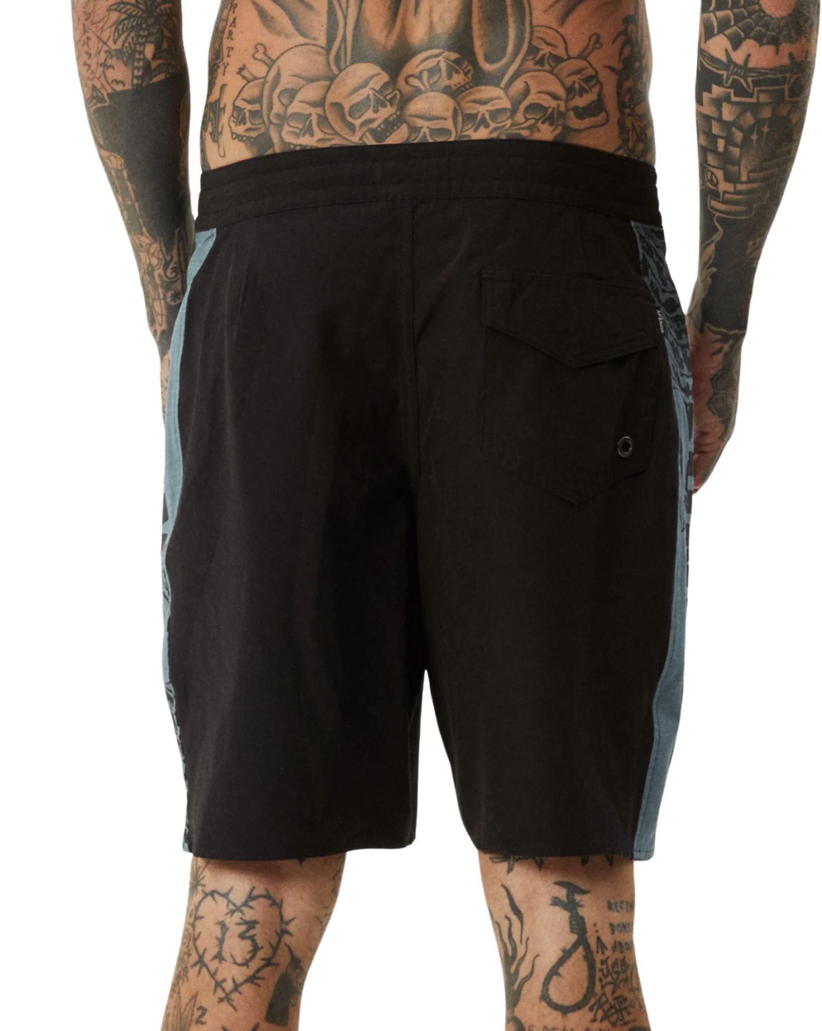 Afends Mens Tread Boardshorts 18" - Black