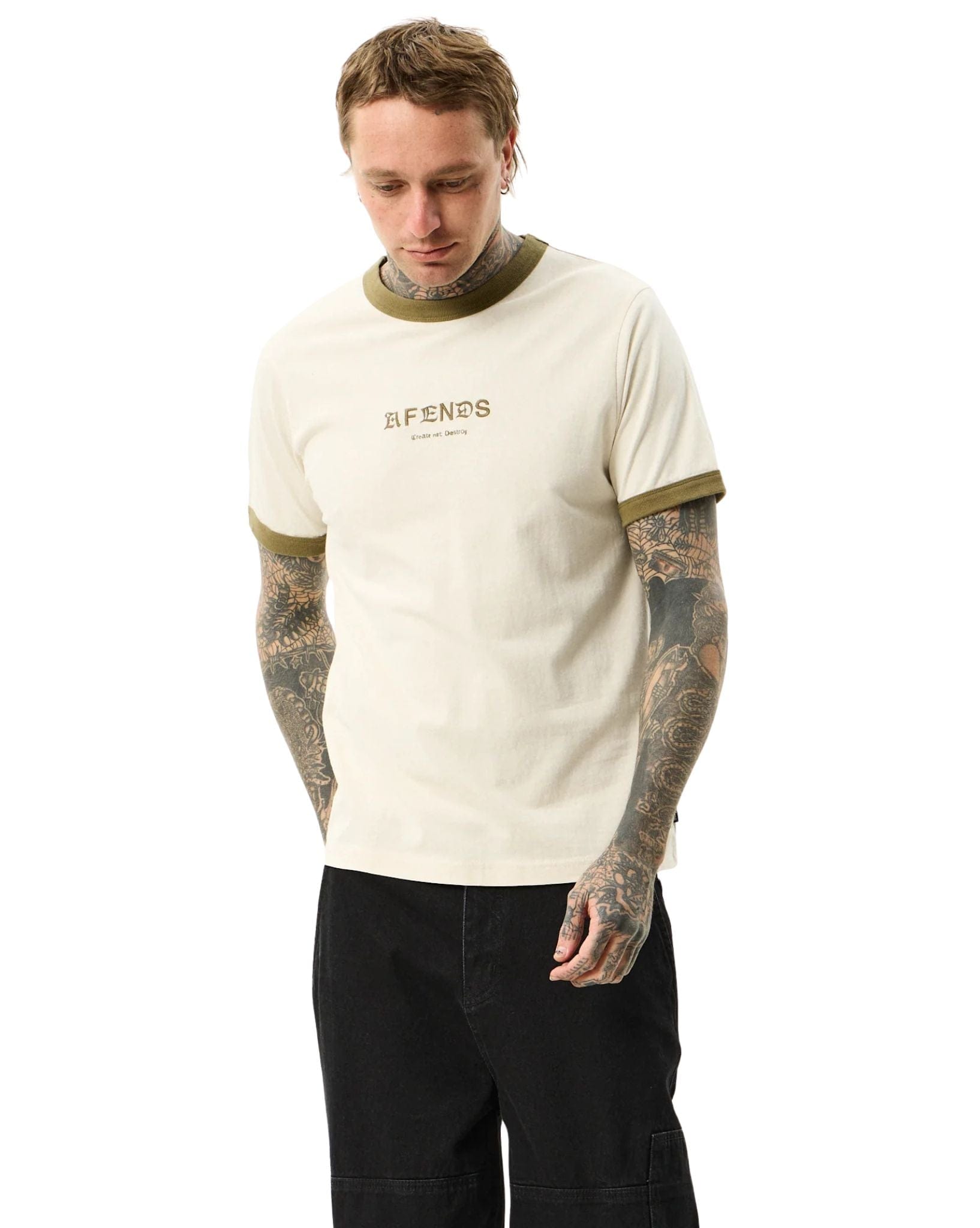 Afends Mix Up - Recycled Ringer Tee