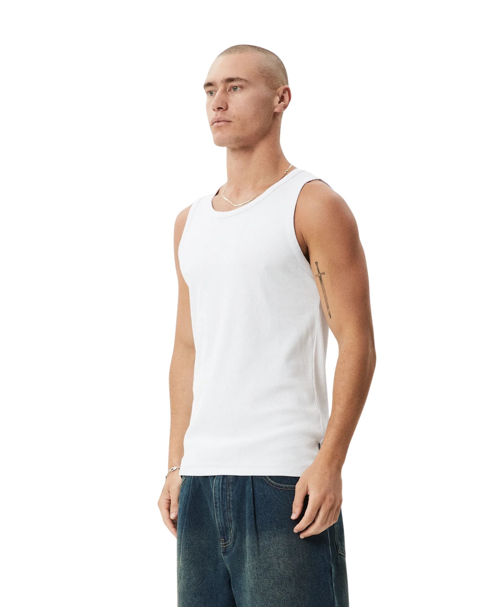 Afends Paramount Ribbed Singlet