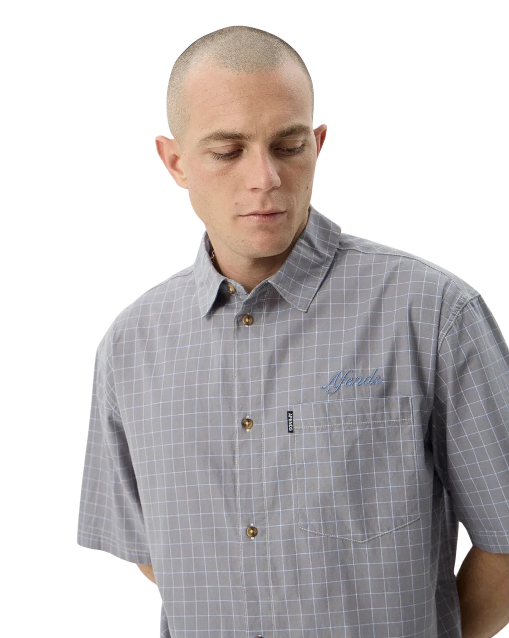 Afends Proposal - Organic Short Sleeve Shirt  Check