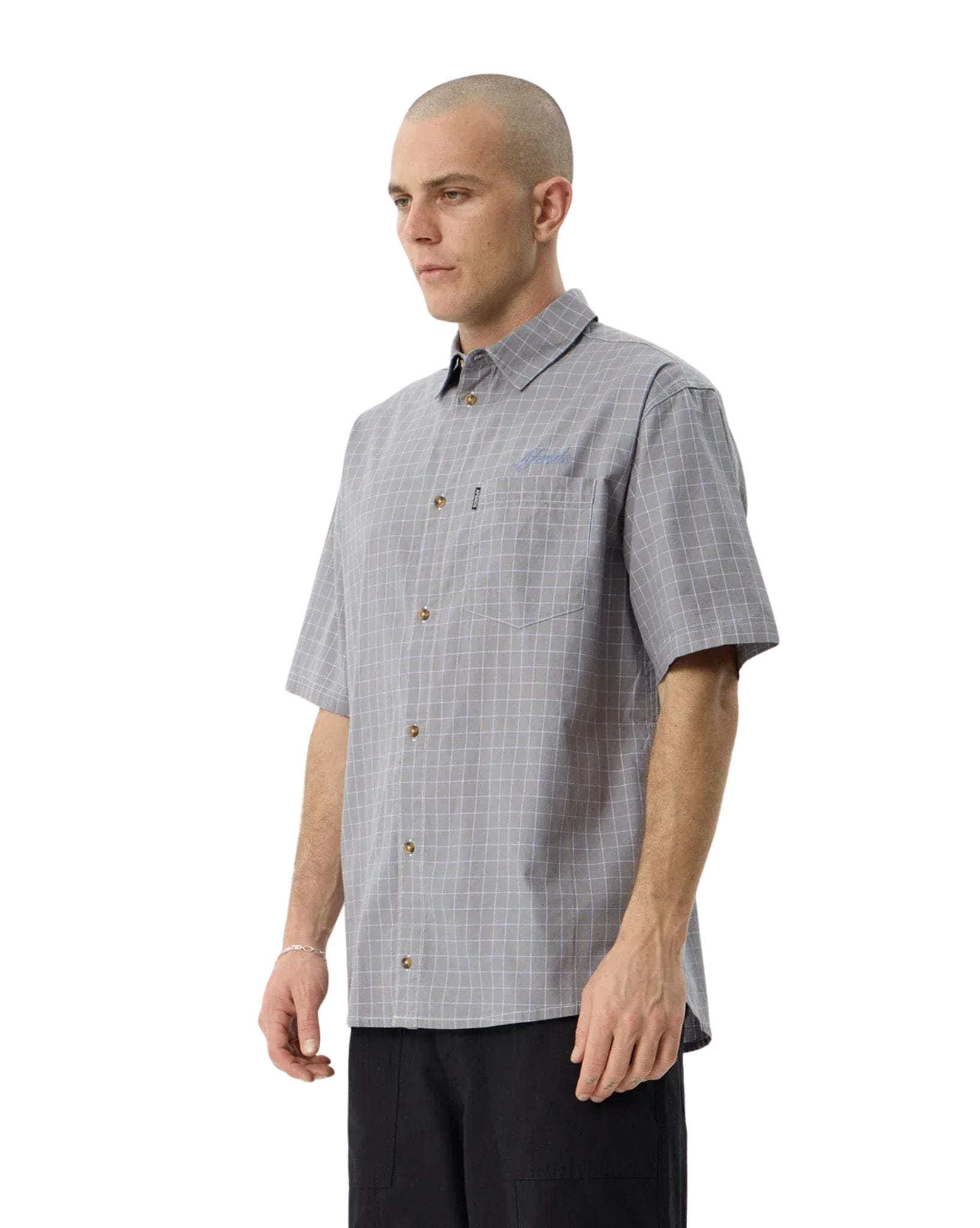 Afends Proposal - Organic Short Sleeve Shirt  Check