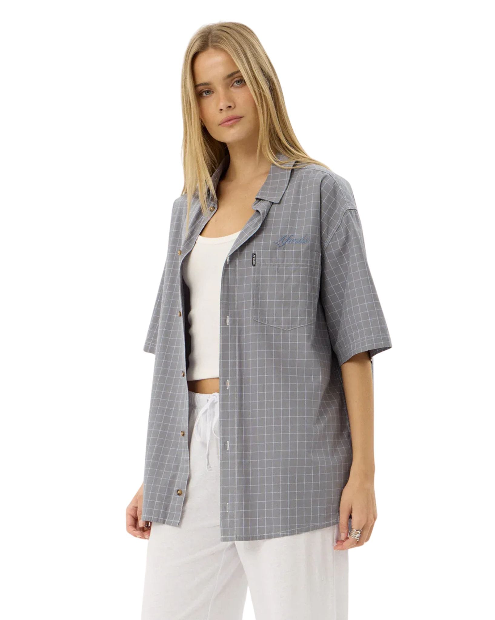 Afends Proposal - Organic Short Sleeve Shirt  Check