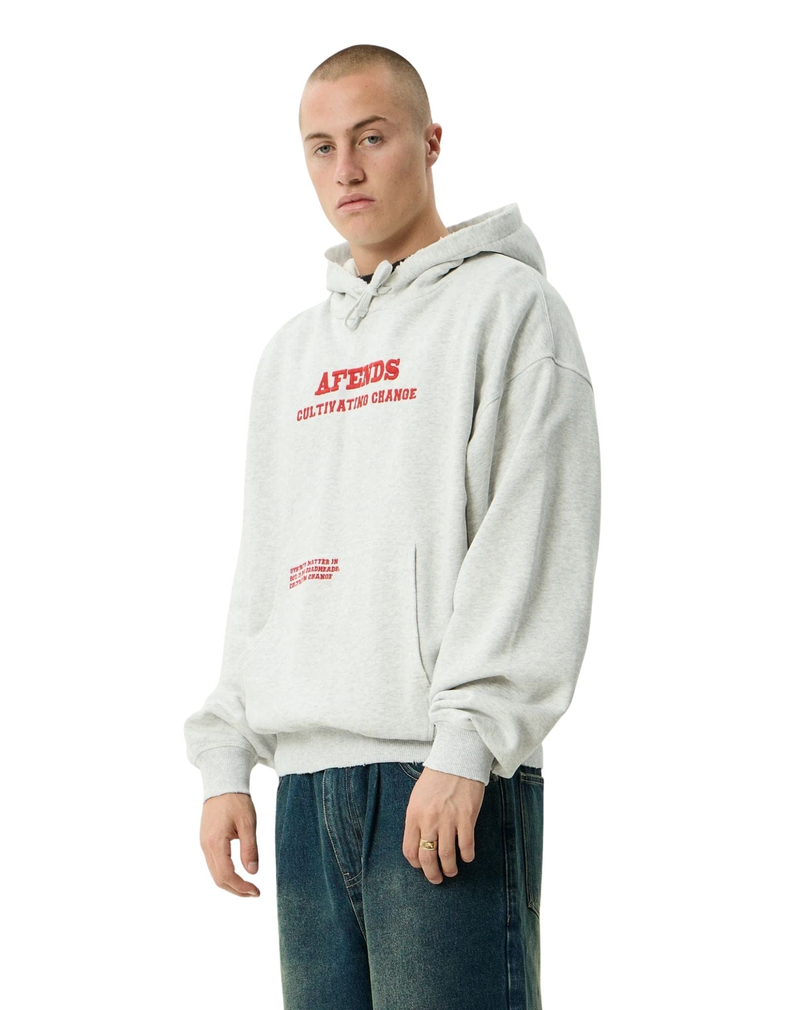 Afends Wonders - Recycled Boxy Pull On Hood