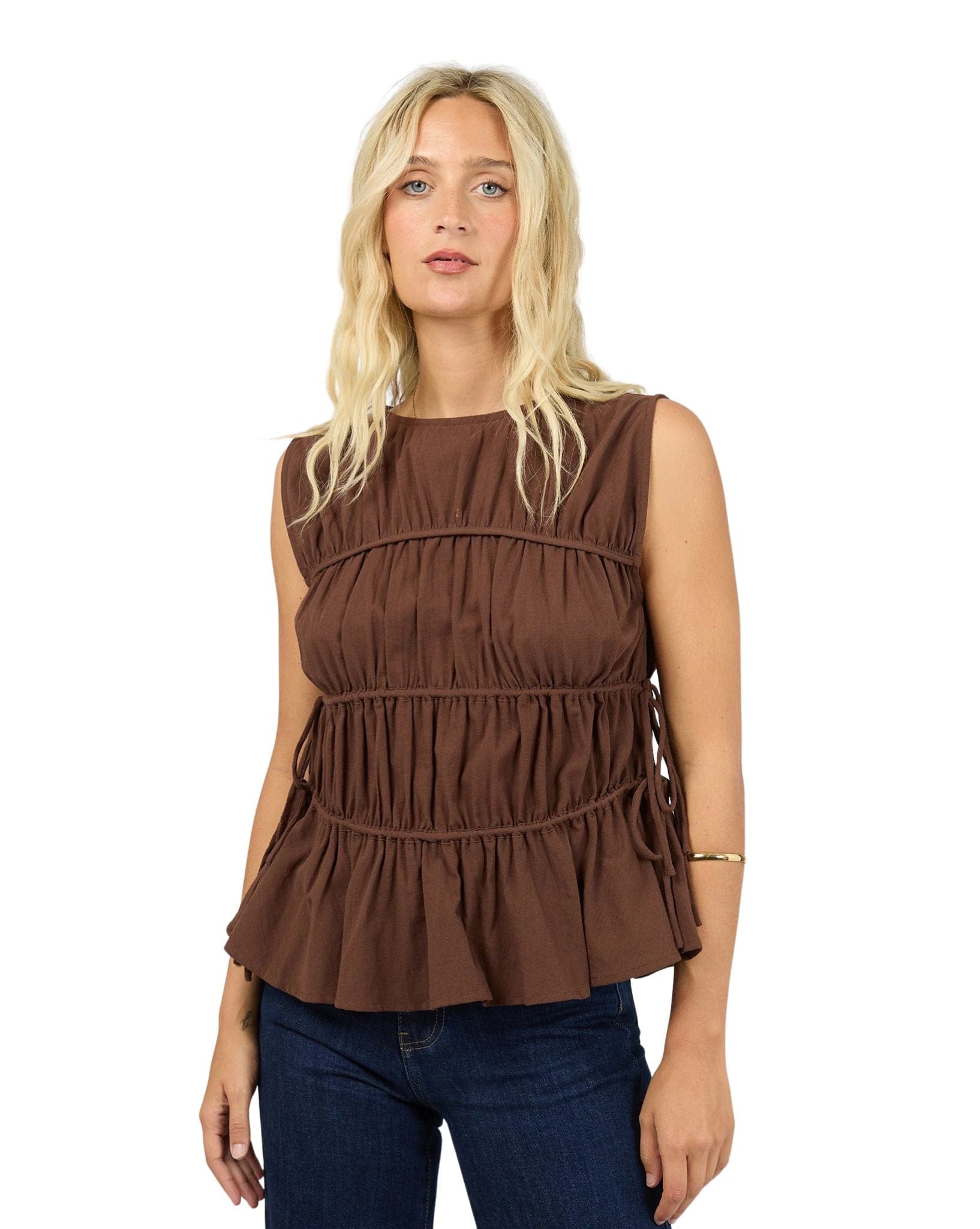 All About Eve Lou Lou Tie Ls Top