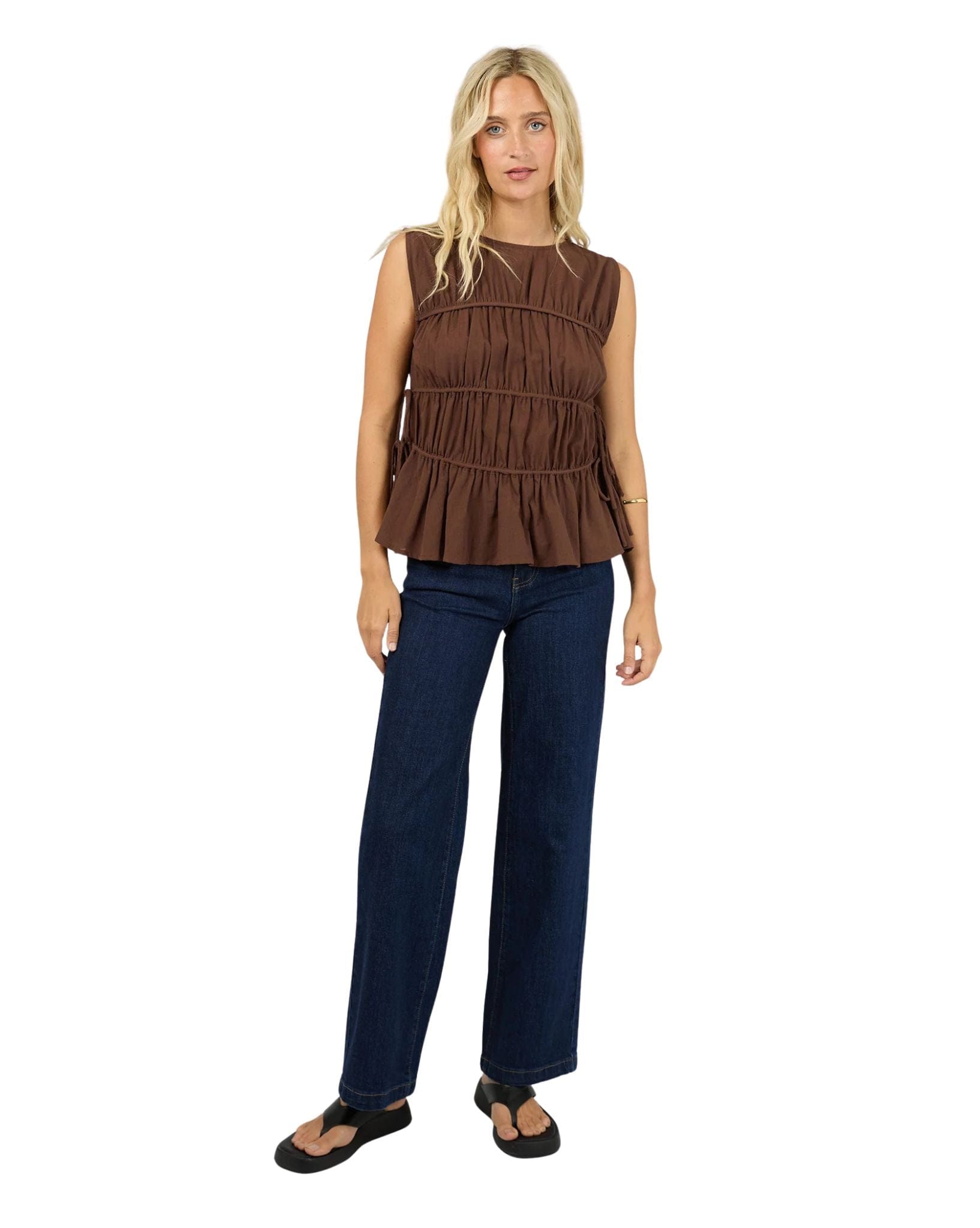 All About Eve Lou Lou Tie Ls Top