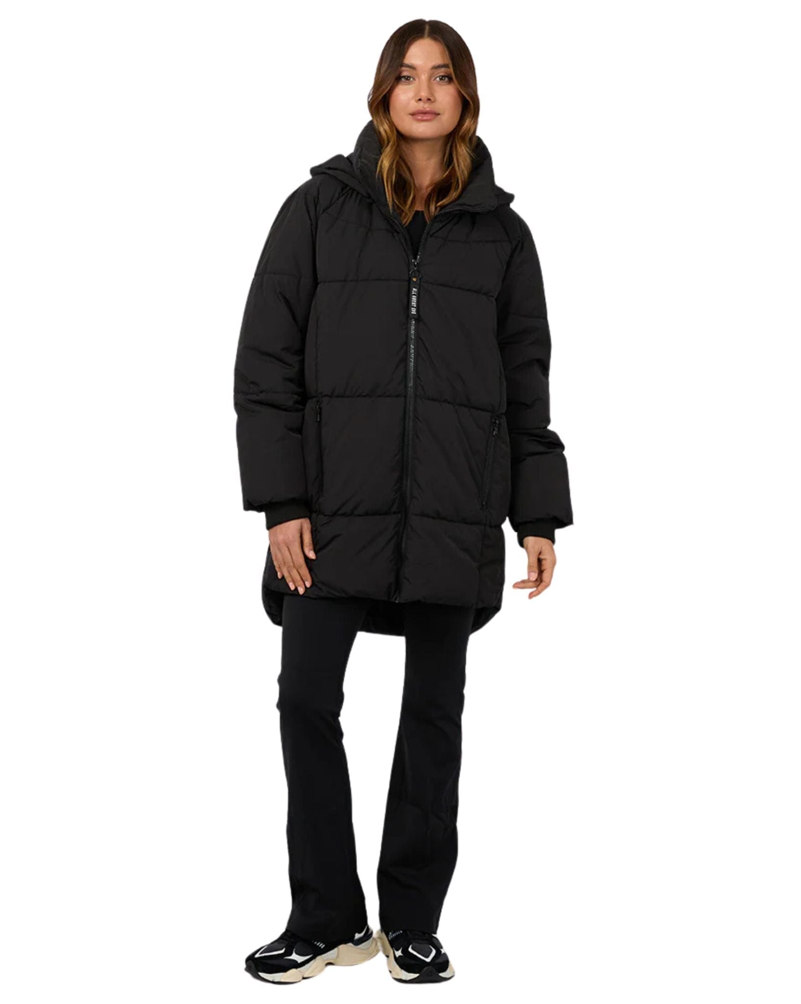 All About Eve Remi Luxe Midi Puffer - Black