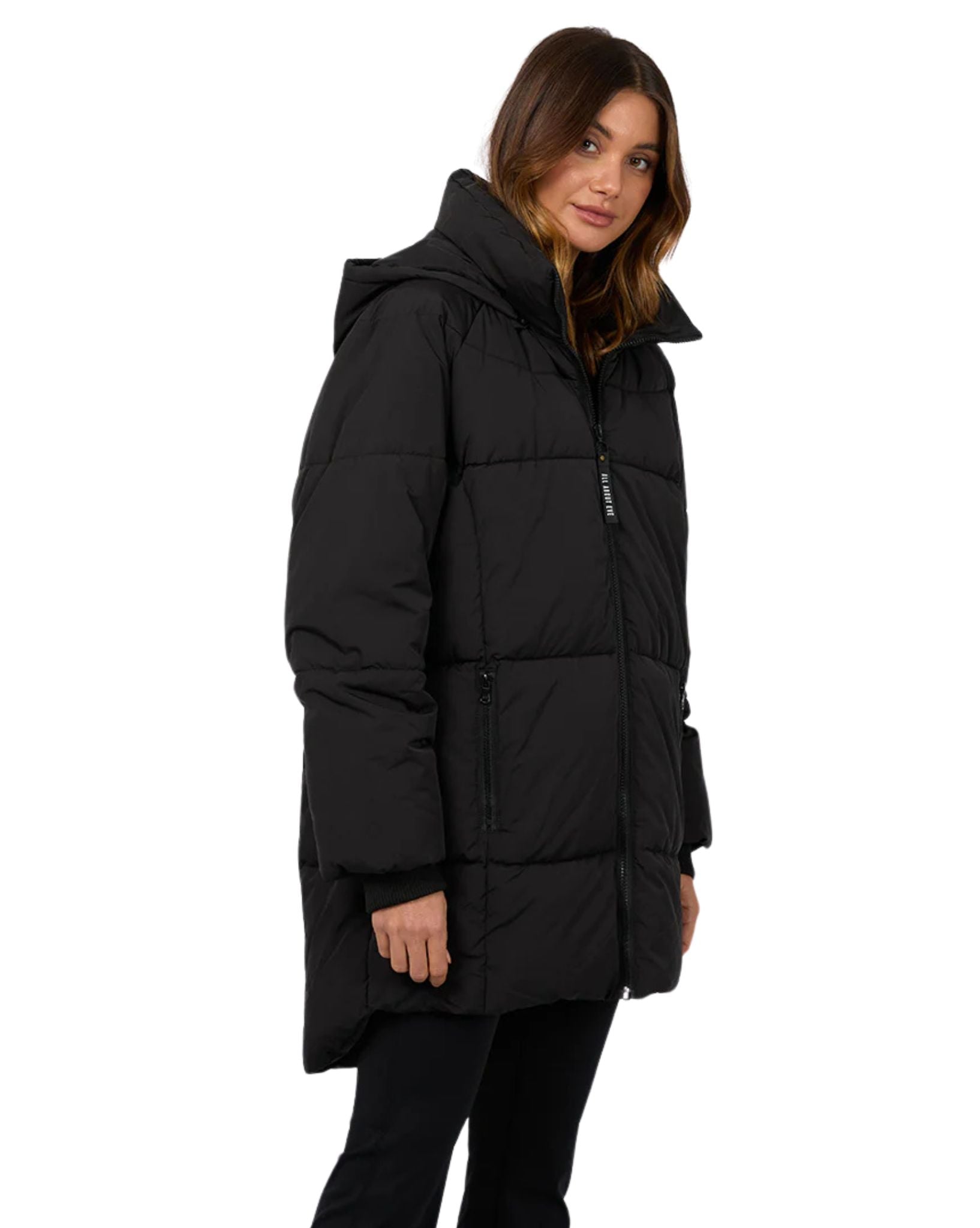 All About Eve Remi Luxe Midi Puffer - Black