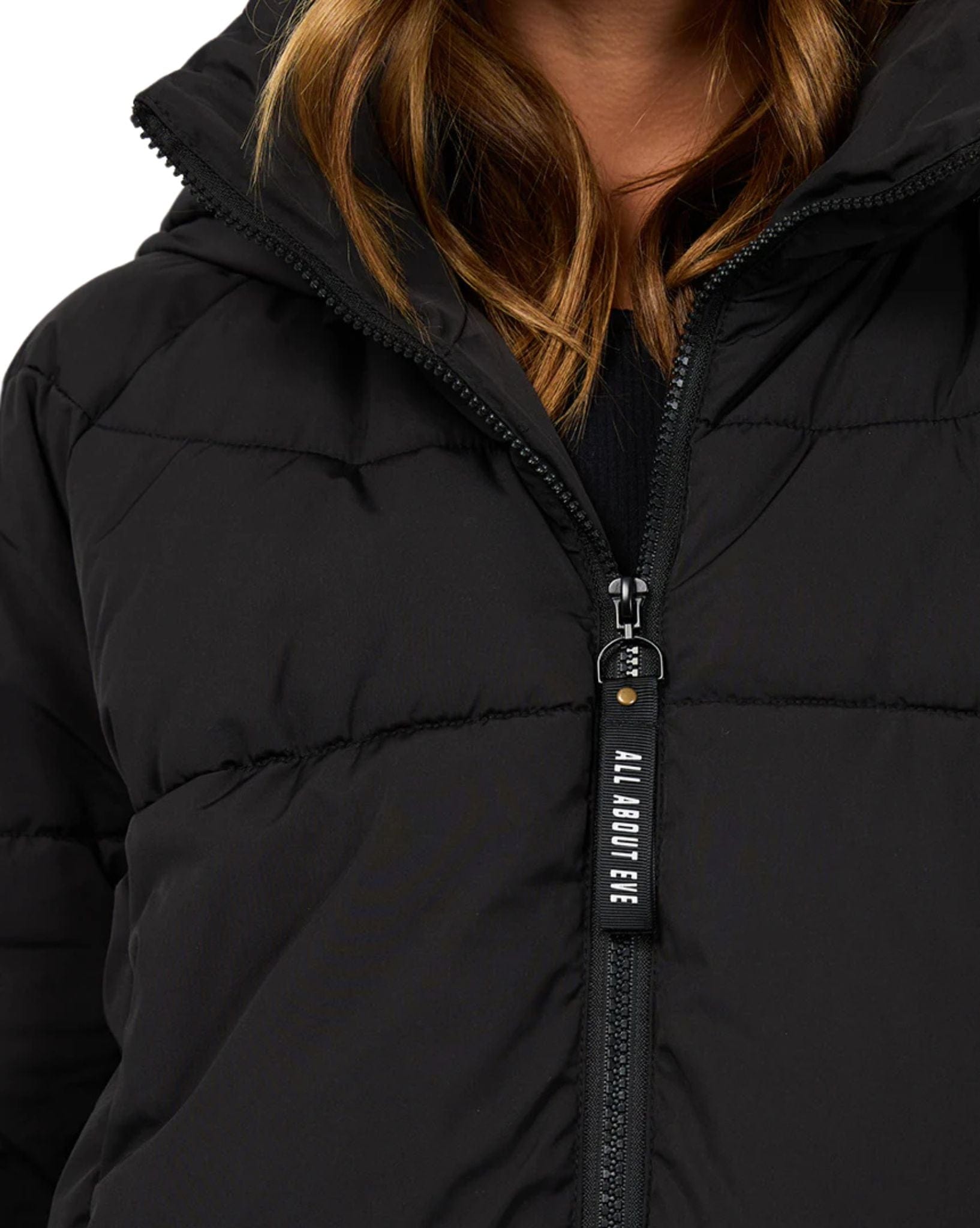 All About Eve Remi Luxe Midi Puffer - Black
