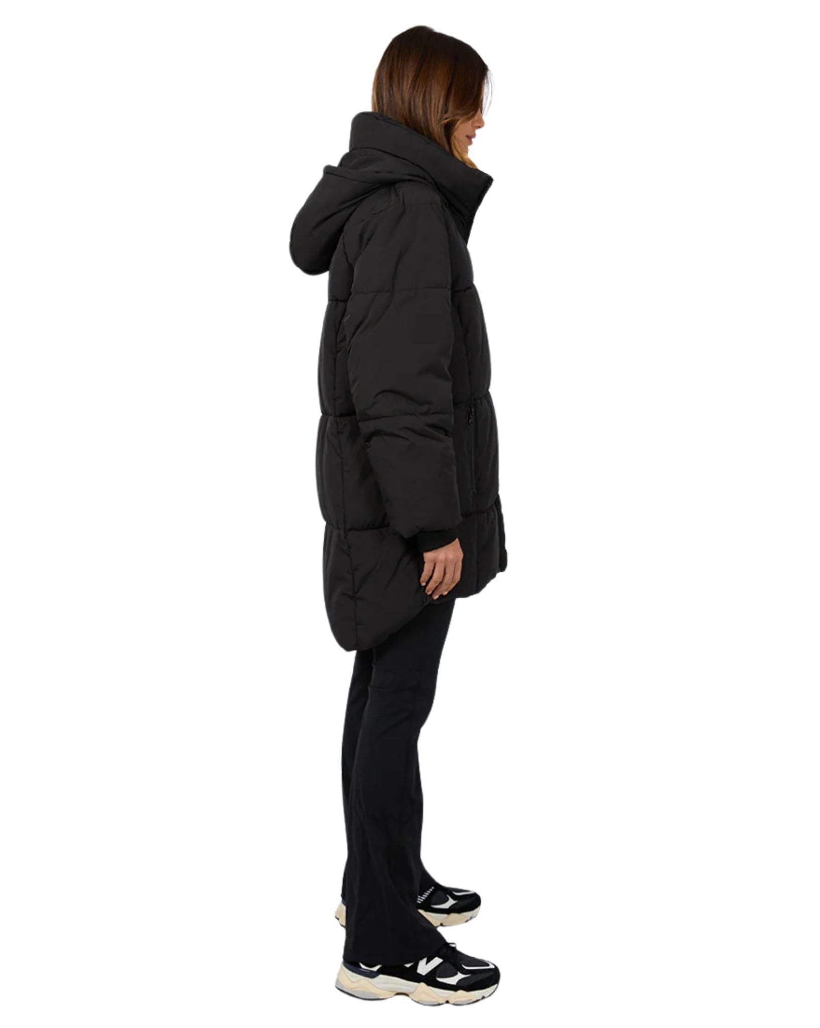 All About Eve Remi Luxe Midi Puffer - Black