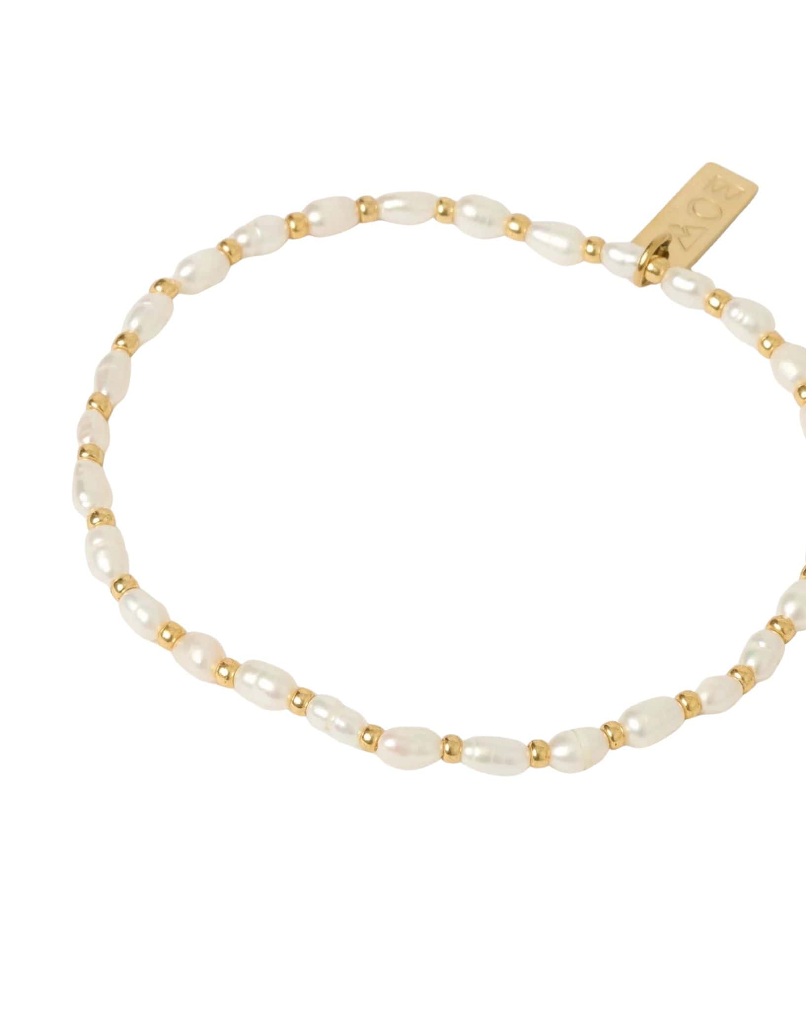 Arms Of Eve Amber Pearl And Gold Bracelet