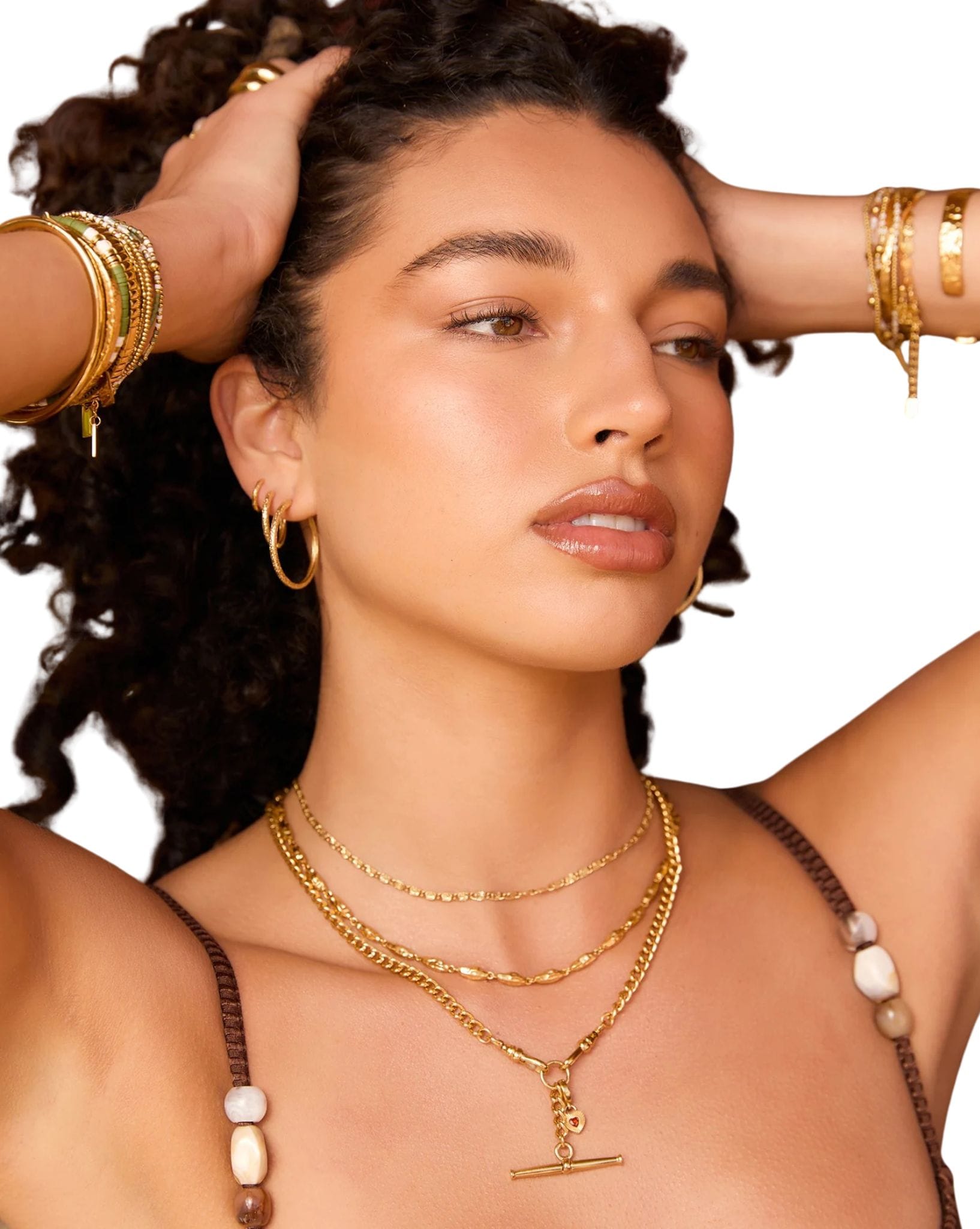Arms Of Eve Arabella Gold Hoop Earrings