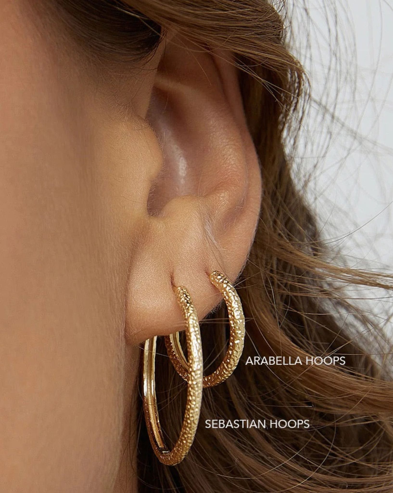 Arms Of Eve Arabella Gold Hoop Earrings