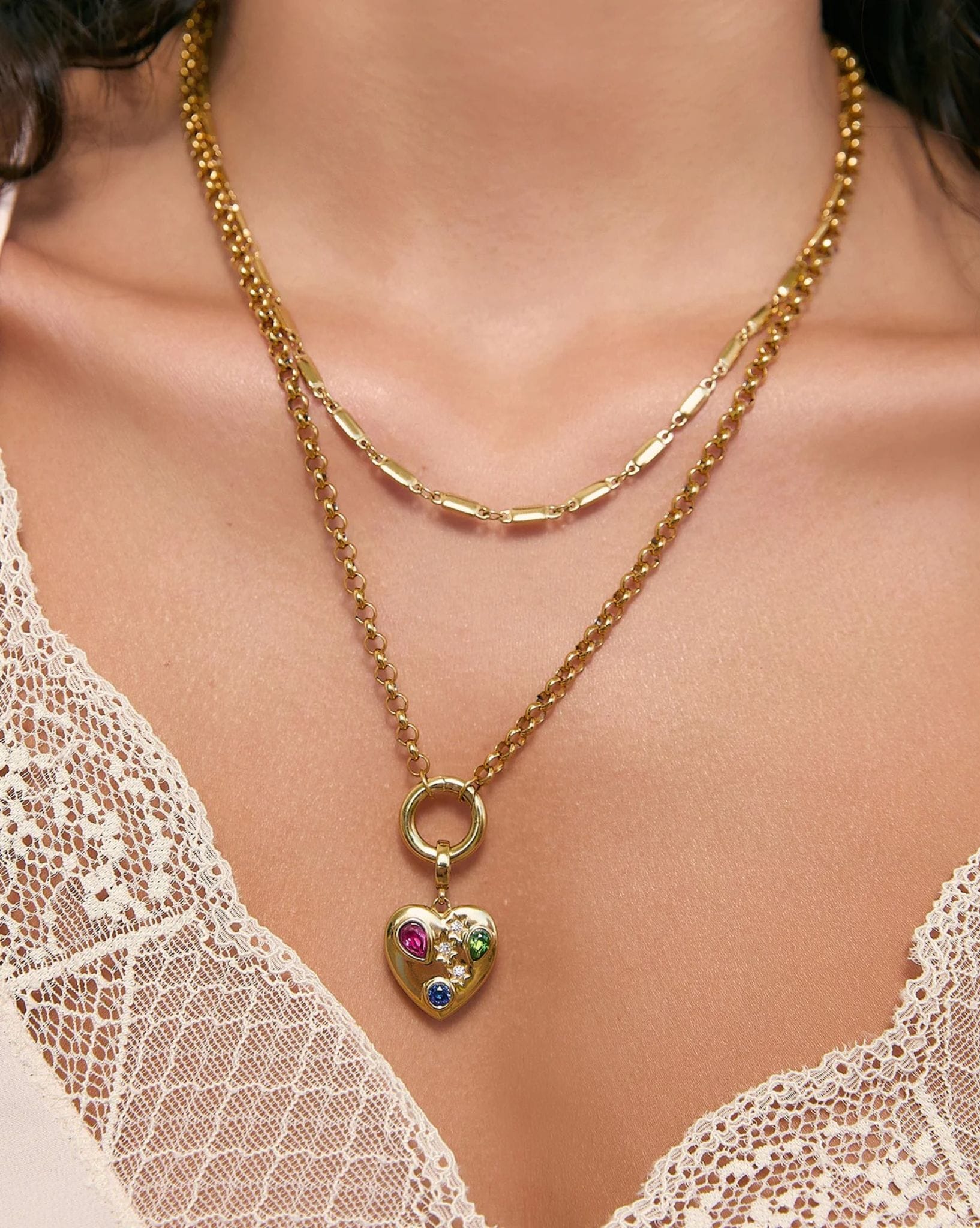 Arms Of Eve Circle Charm Necklace