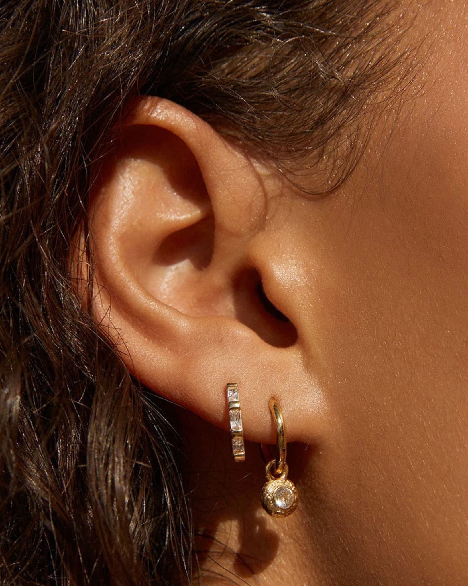 Arms Of Eve Crushed Birthstone Earrings - April