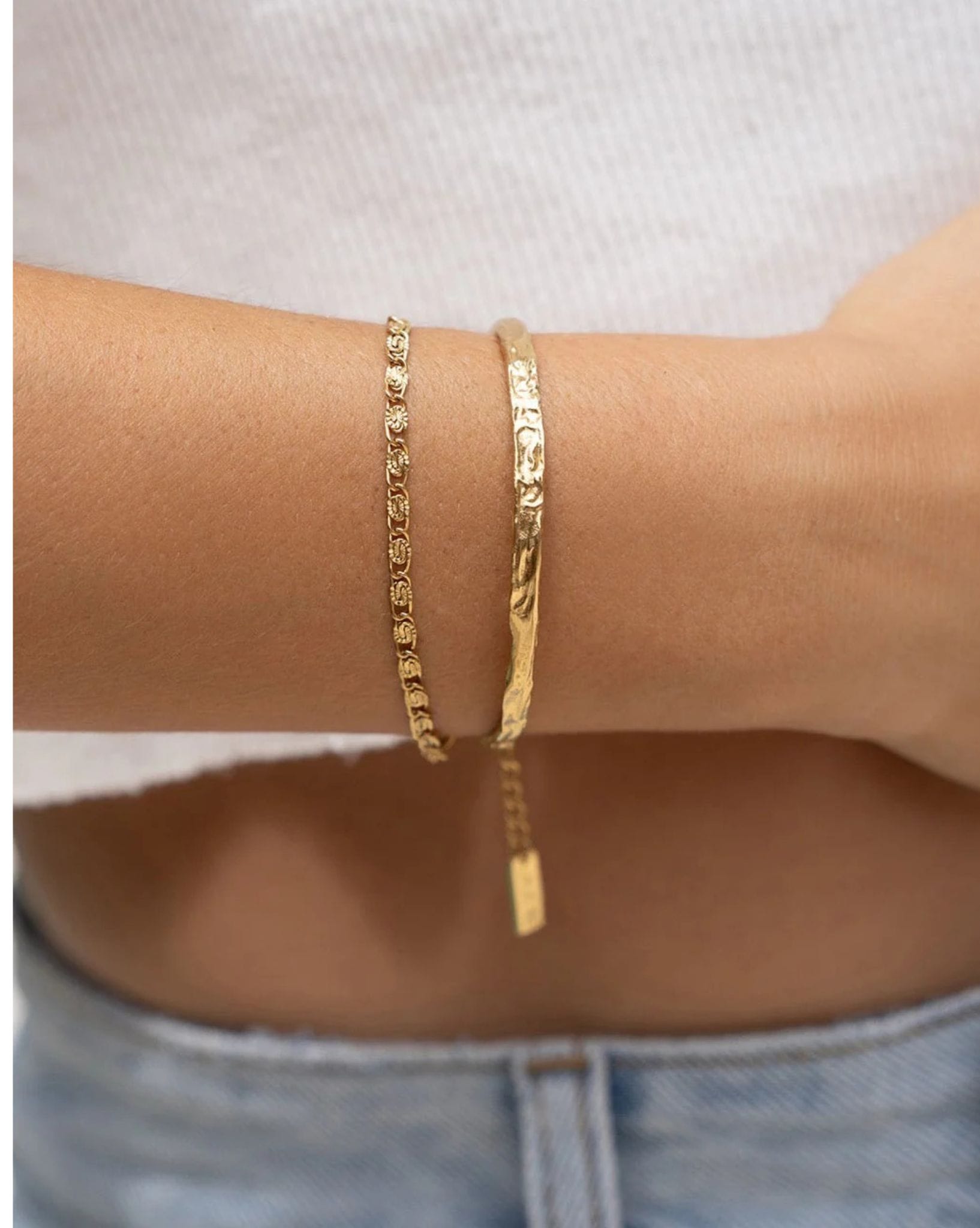 Arms Of Eve Dragon Gold Chain Bracelet