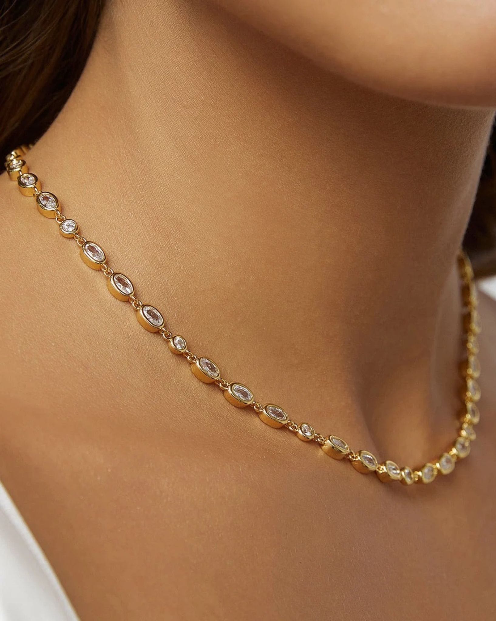 Arms Of Eve Isadora Gold Necklace - Stone