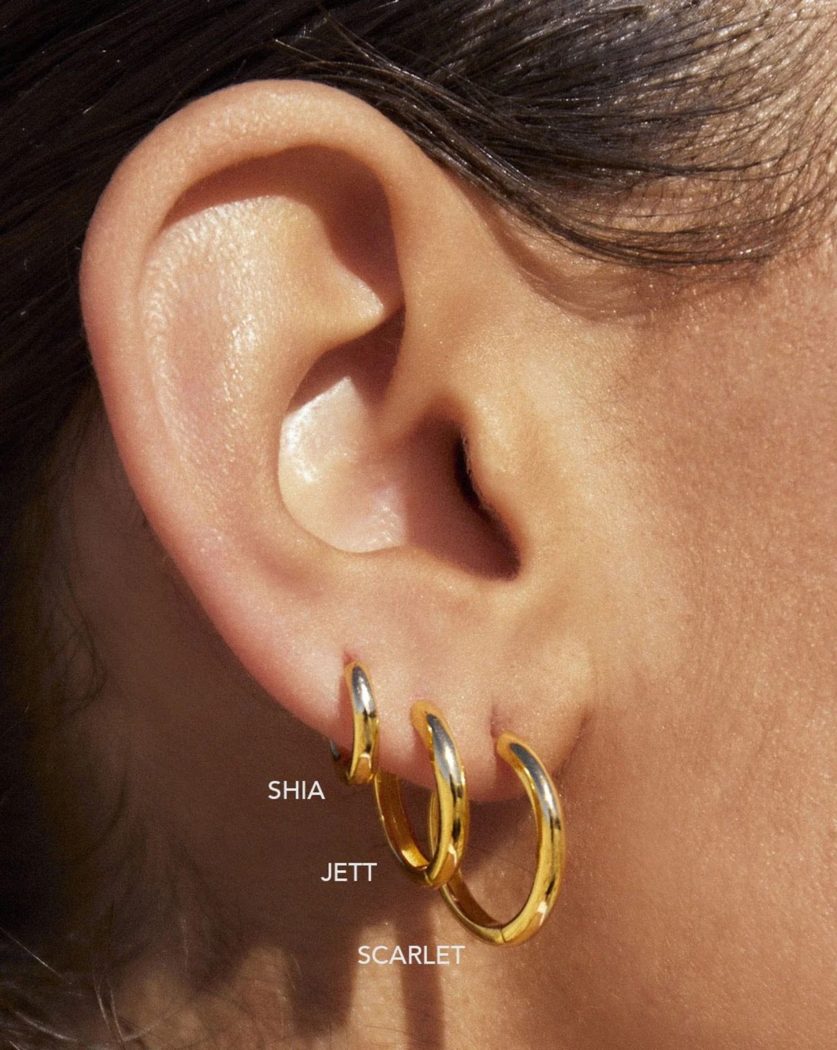 Arms Of Eve Jett Gold Hoop Earrings