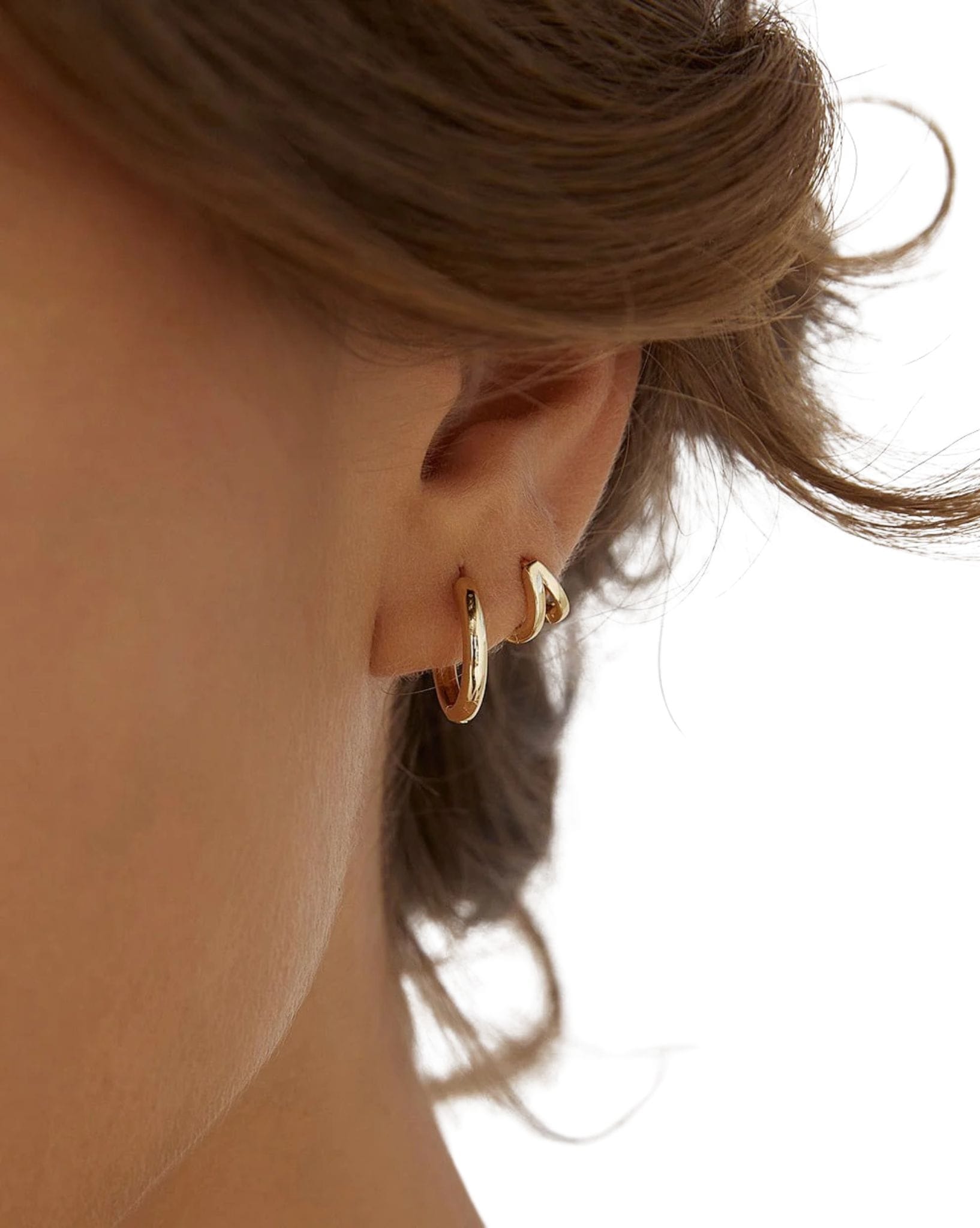 Arms Of Eve Jett Gold Hoop Earrings