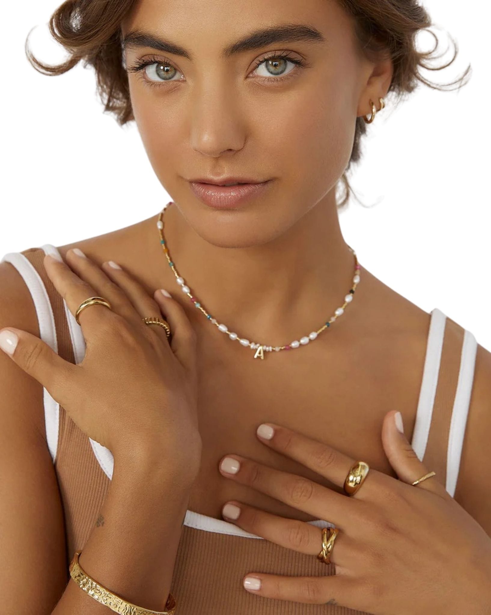 Arms Of Eve Jett Gold Hoop Earrings