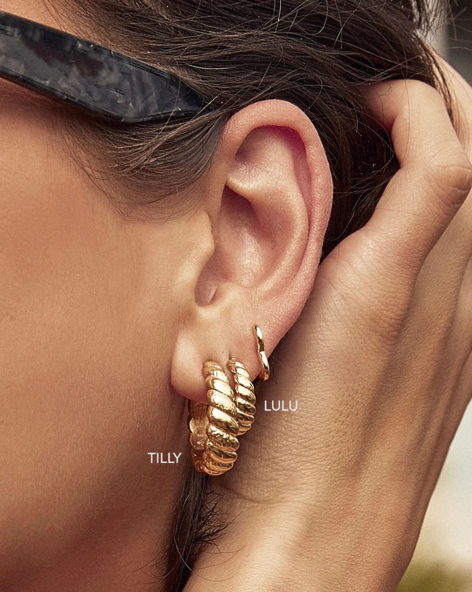 Arms Of Eve Lulu Gold Hoop Earrings