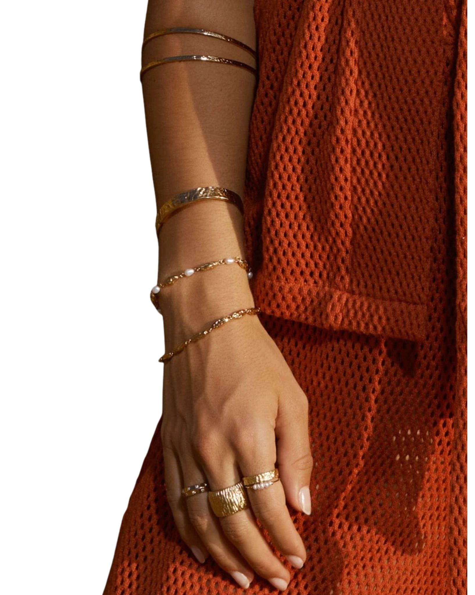 Arms Of Eve Mimi Pearl And Gold Bracelet