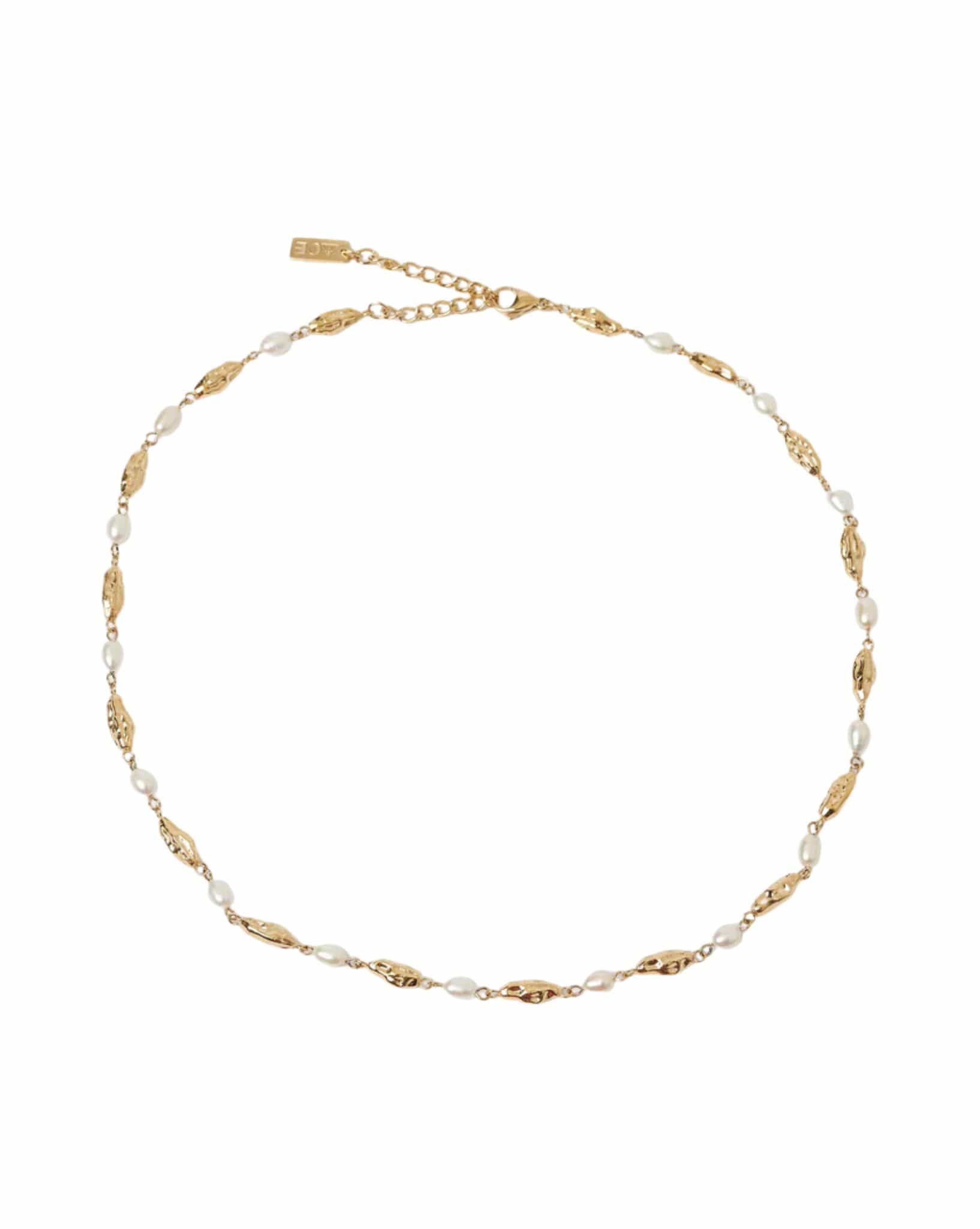 Arms Of Eve Mimi Pearl And Gold Necklace