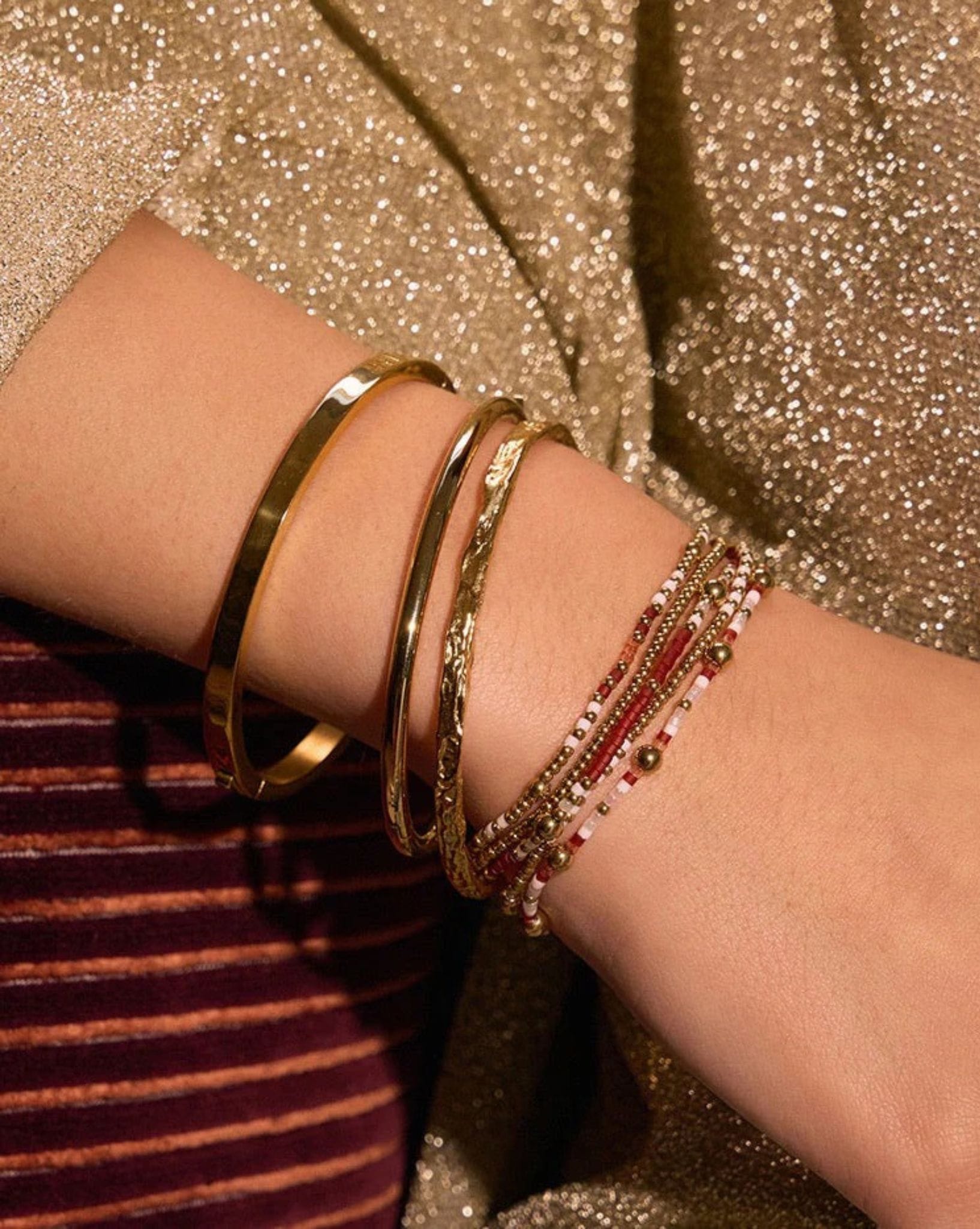 Arms Of Eve Nellie Bracelet - Burgundy