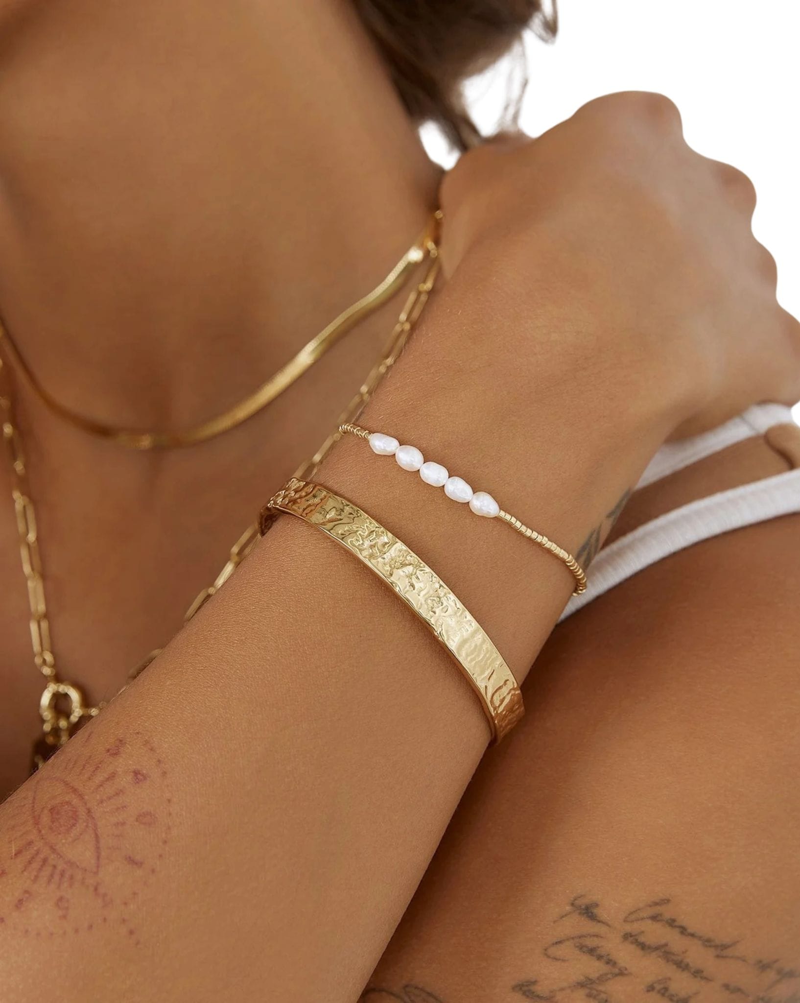 Arms Of Eve Olivia Gold Cuff Bracelet