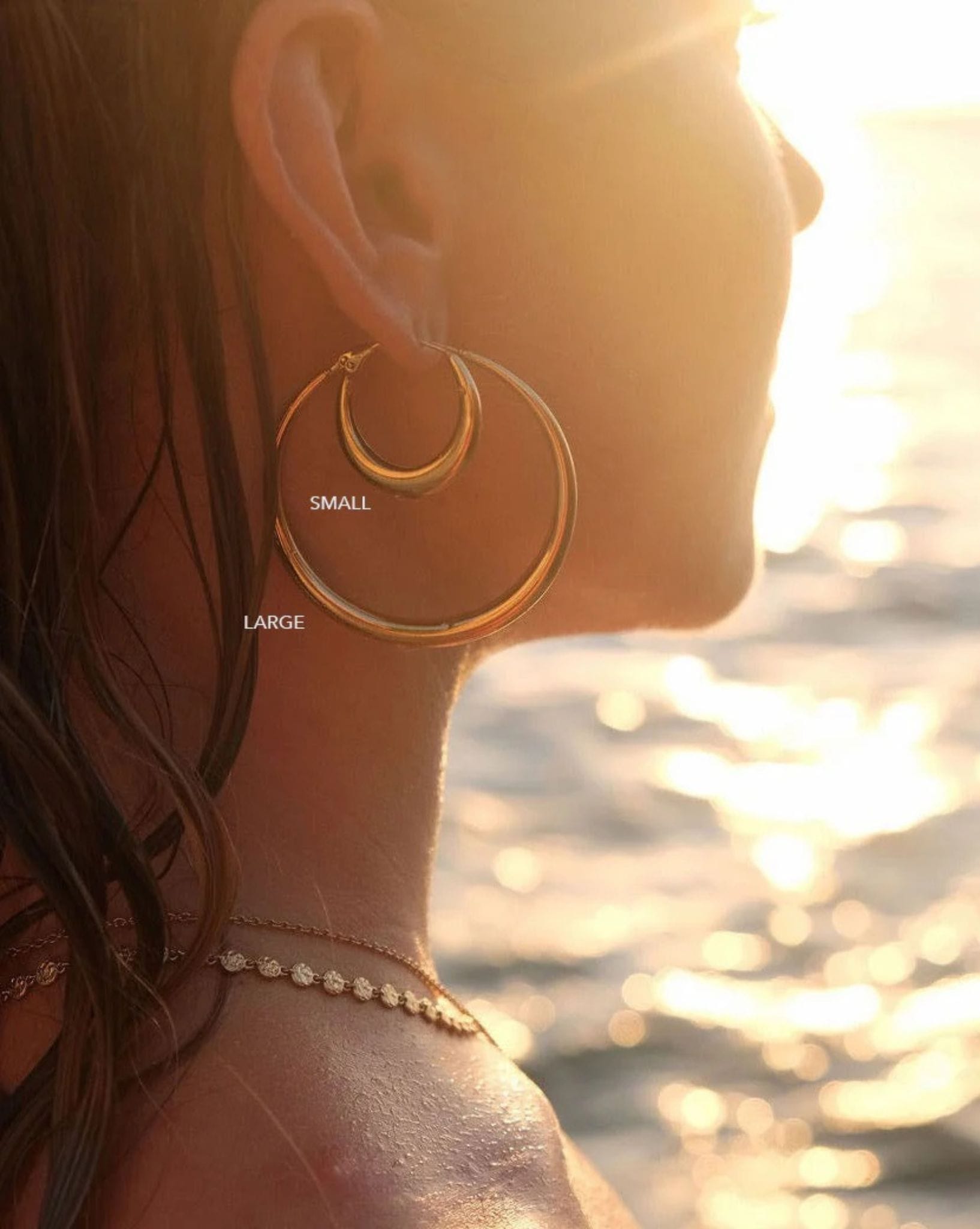 Arms Of Eve Riley Gold Hoop Earrings - Large