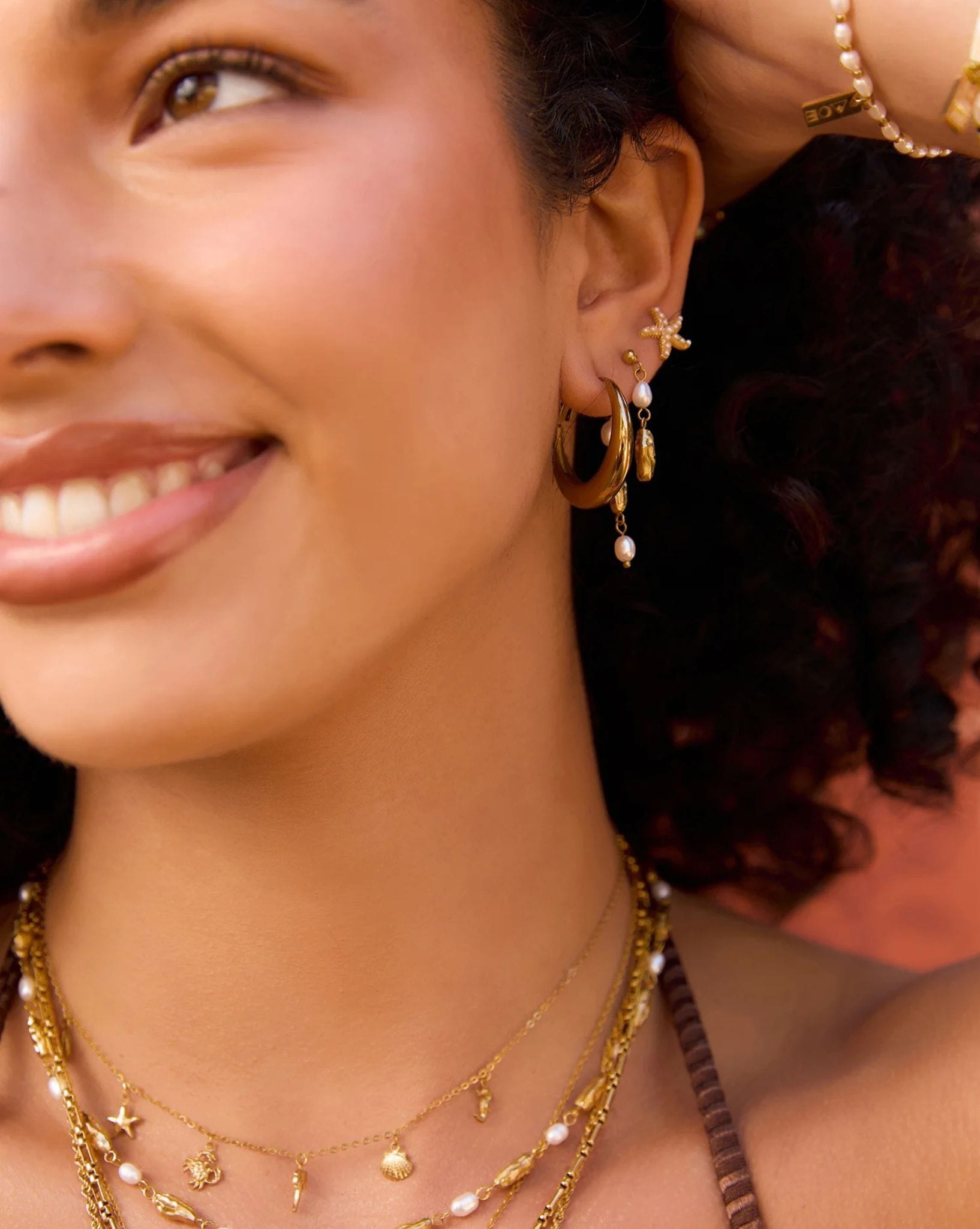 Arms Of Eve Riley Gold Hoop Earrings - Small