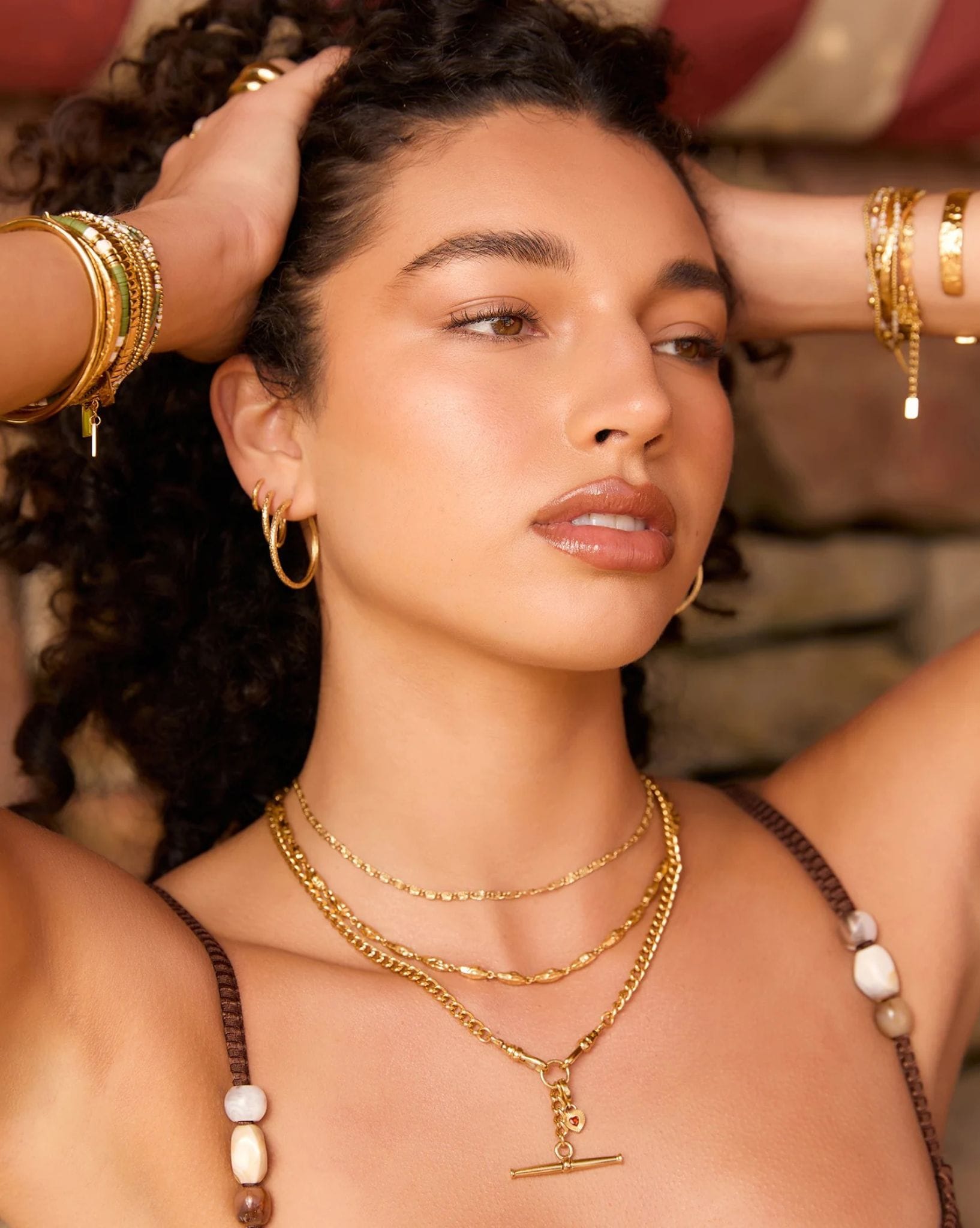 Arms Of Eve Sebastian Gold Hoop Earrings