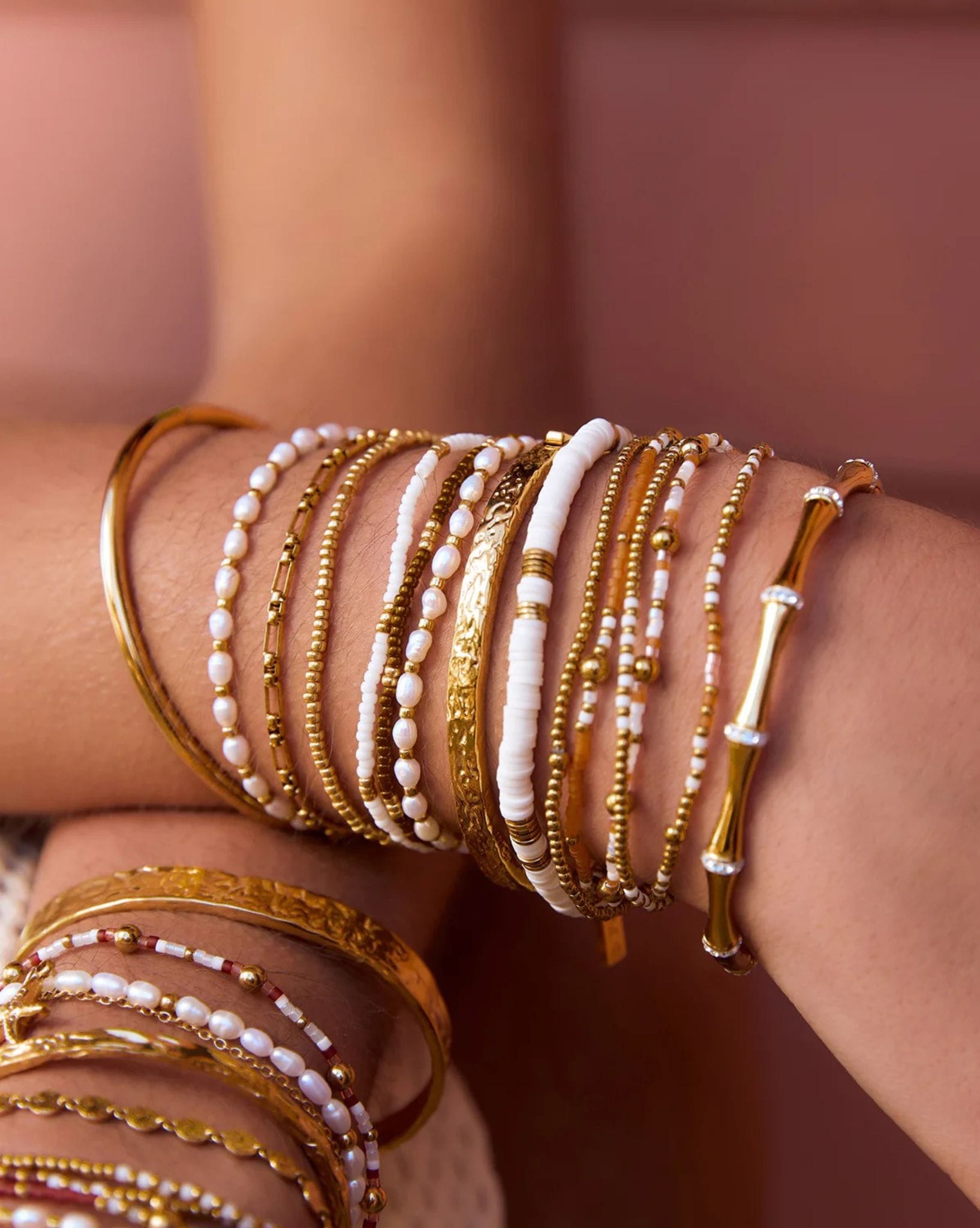 Arms Of Eve Sunny Bracelet Set - Coffee