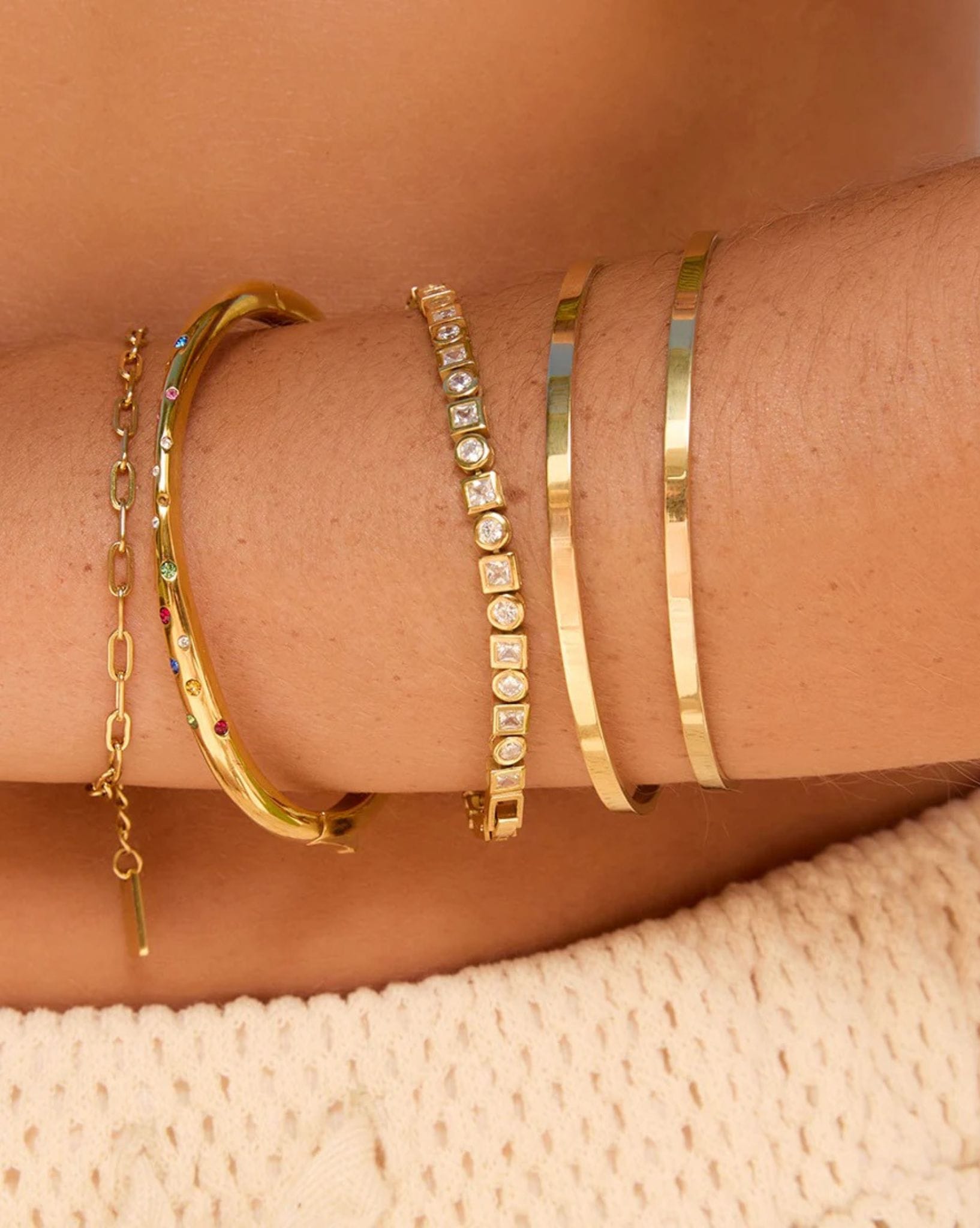 Arms Of Eve Tinka Gold Bracelet - Stone