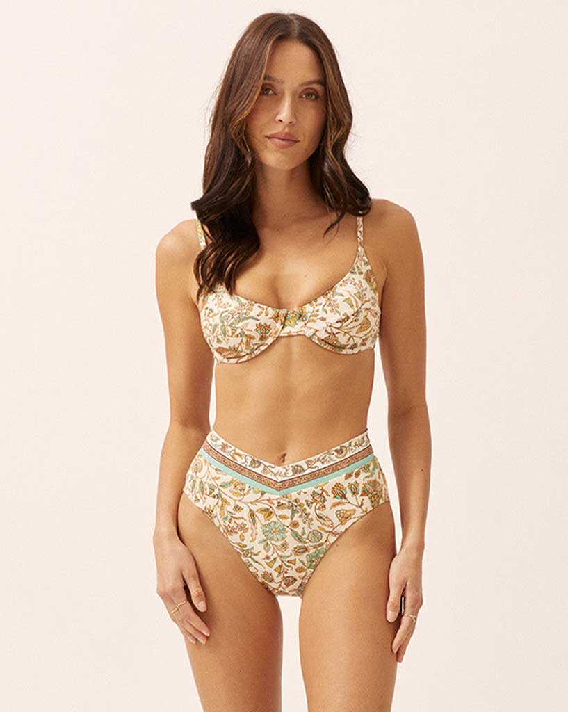 Arnhem Clothing Sabba Mid Waist Bottom in Eden Cream