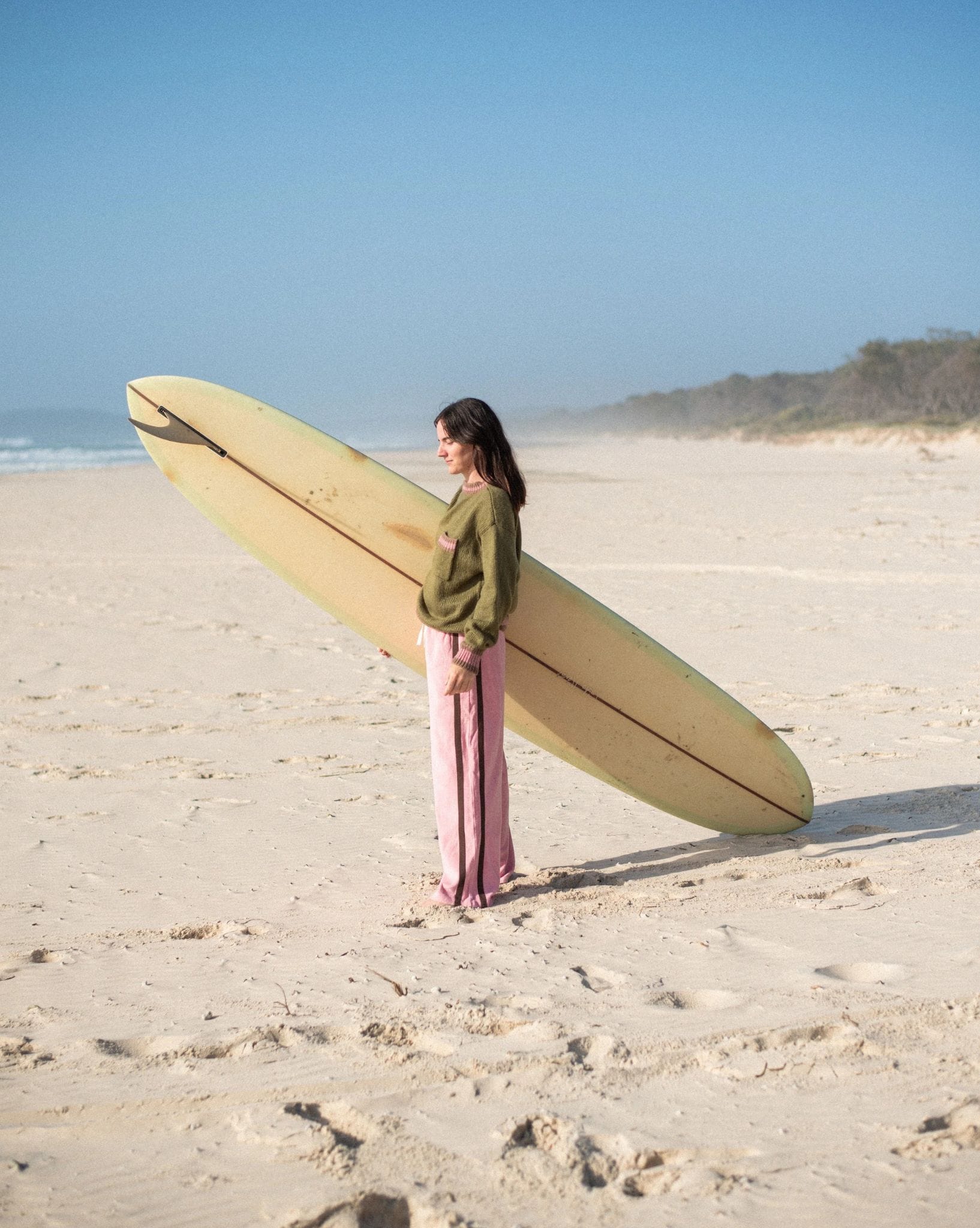 Atmosea Knit Jumper - Khaki Dusty - Pink Mocha
