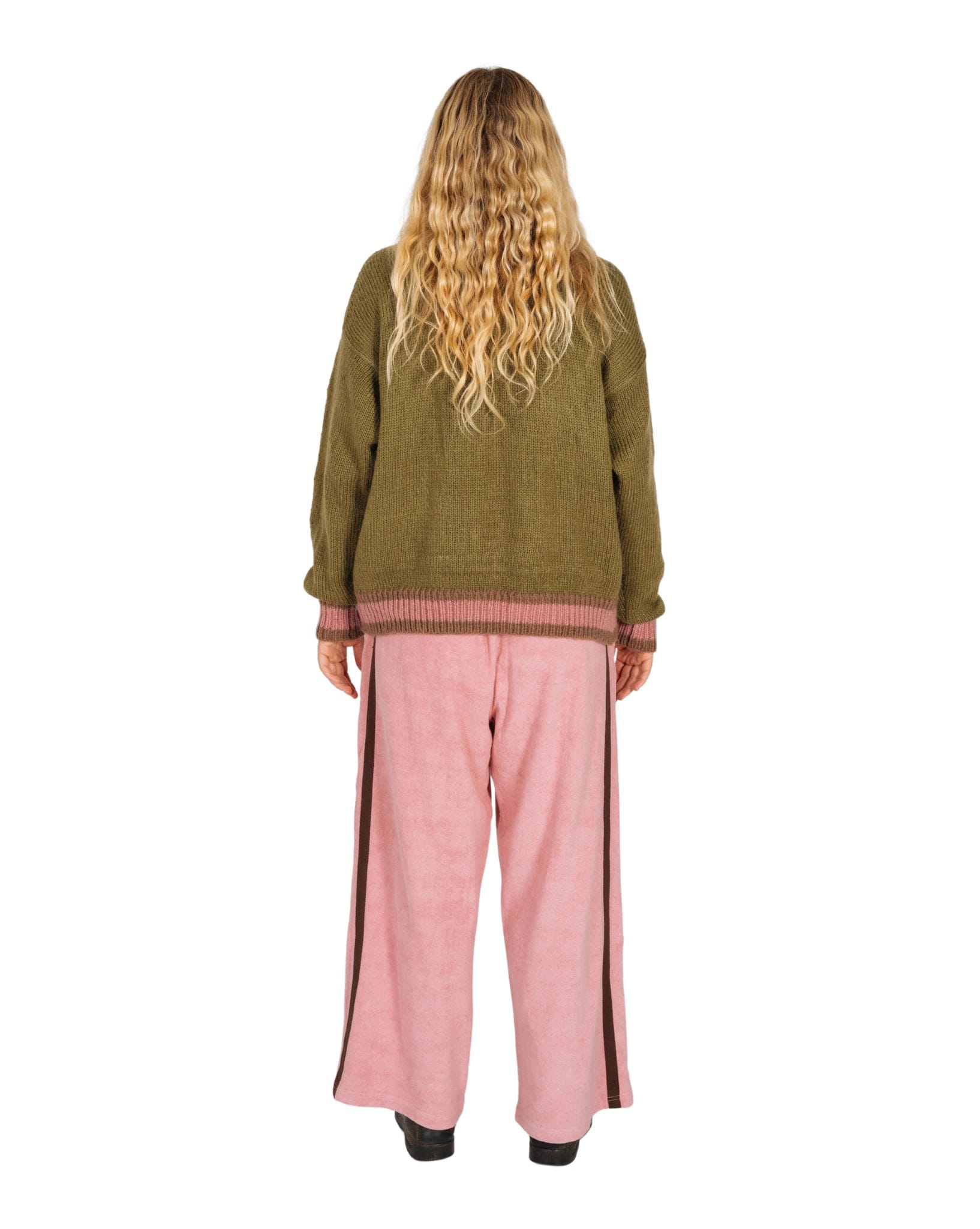Atmosea Knit Jumper - Khaki Dusty - Pink Mocha