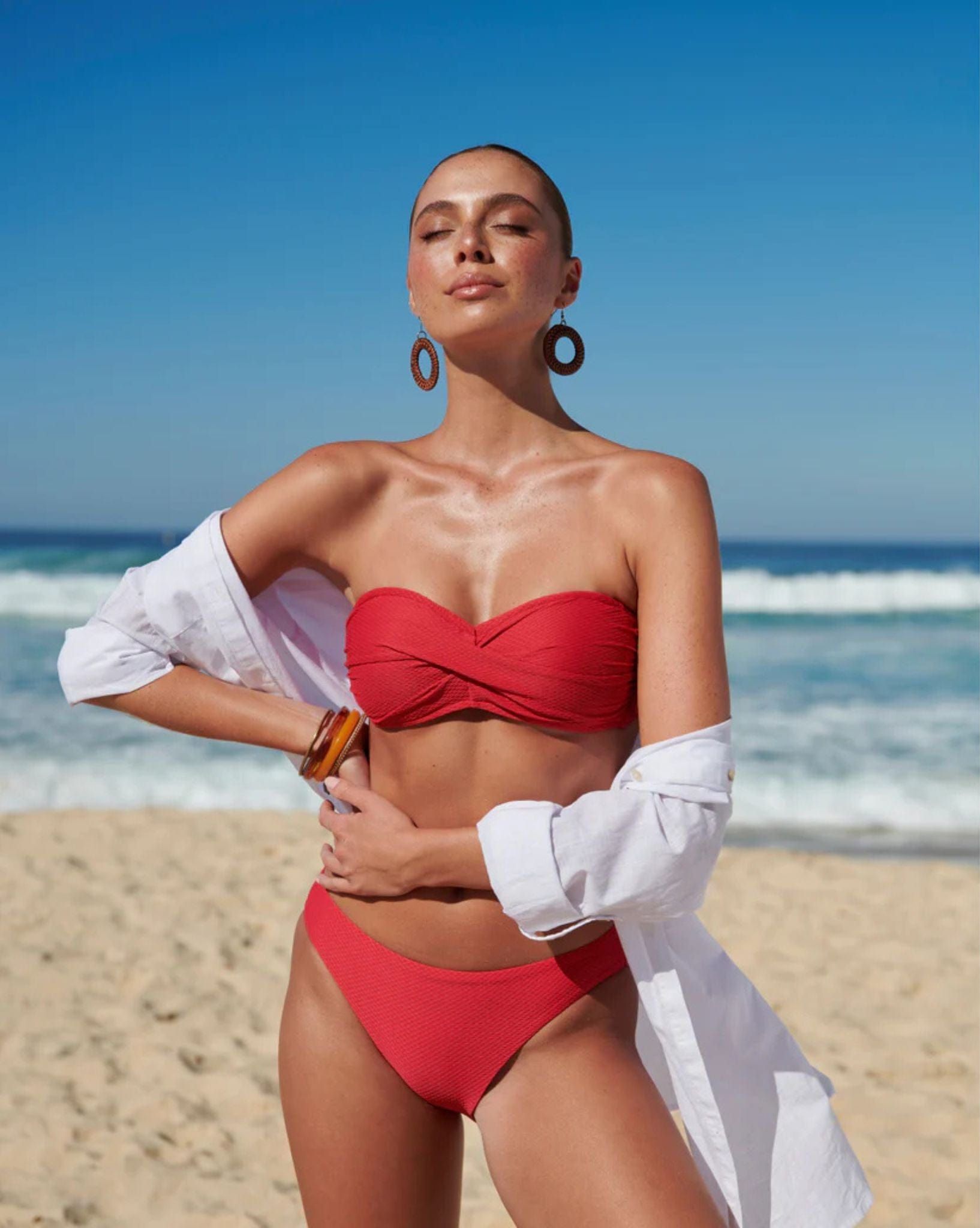Baku Rococco Twist Bandeau Bikini Top