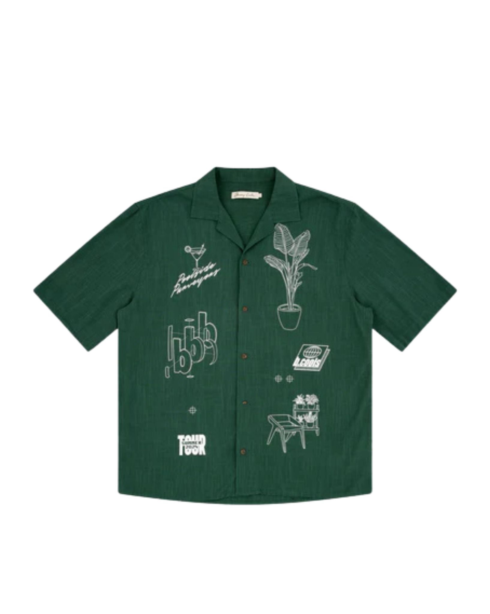 Barney Cools Blueprint Shirt Vine