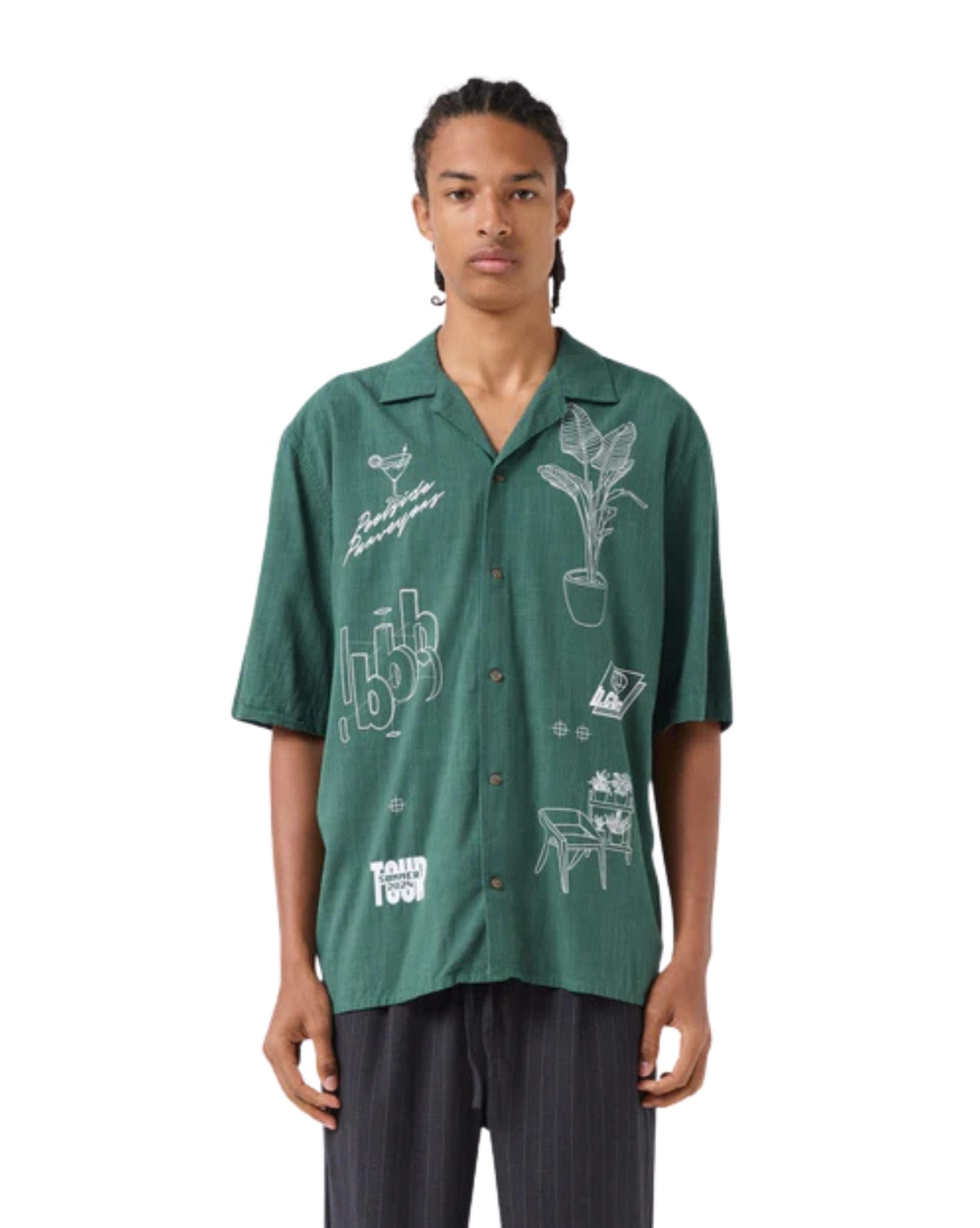 Barney Cools Blueprint Shirt Vine