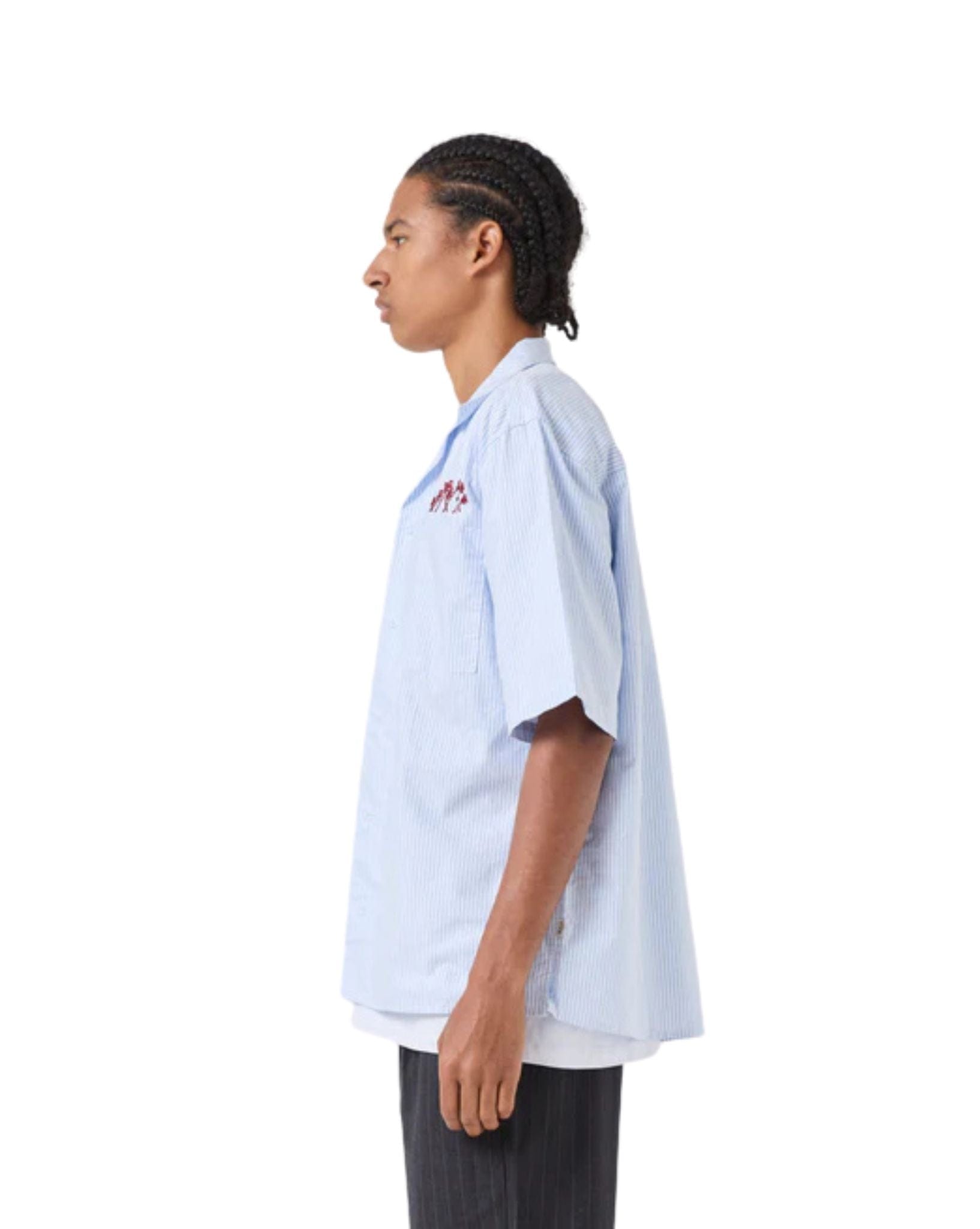 Barney Cools Boxy Shirt Blue Stripe