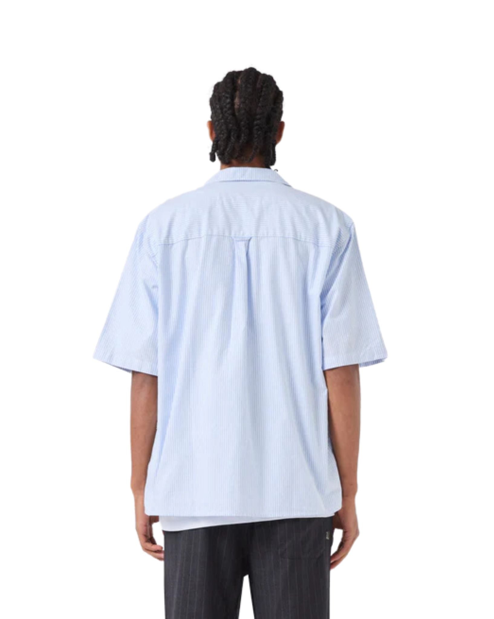 Barney Cools Boxy Shirt Blue Stripe