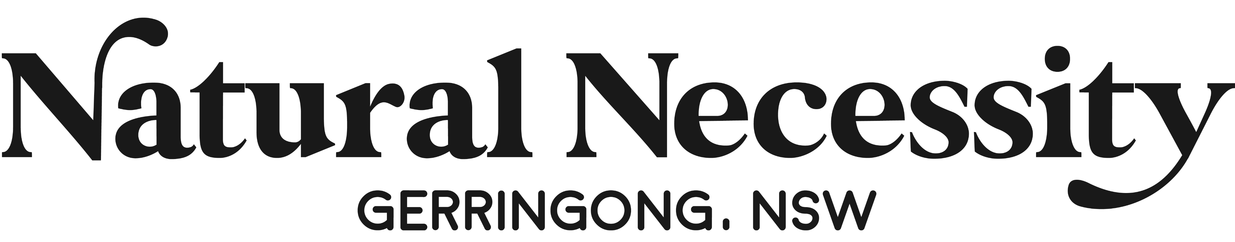 Natural Necessity Surf Shop, Gerringong, Logo
