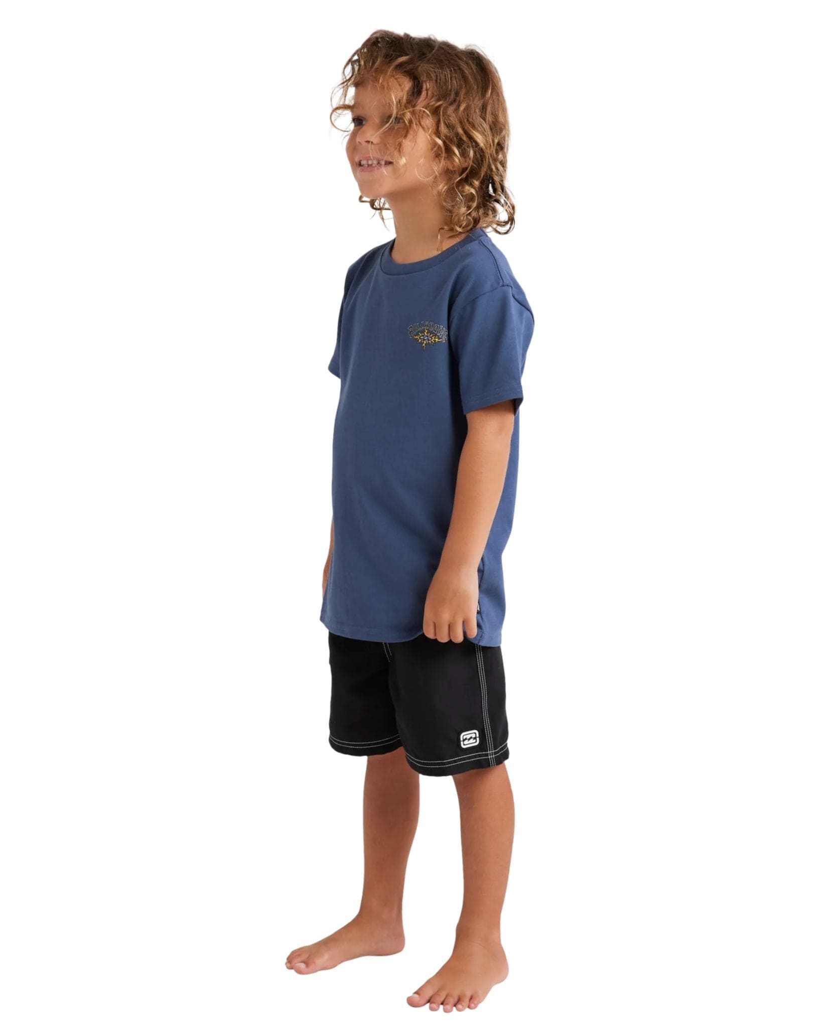 Billabong Boys Flame Arch Ss Tee - Slate Blue